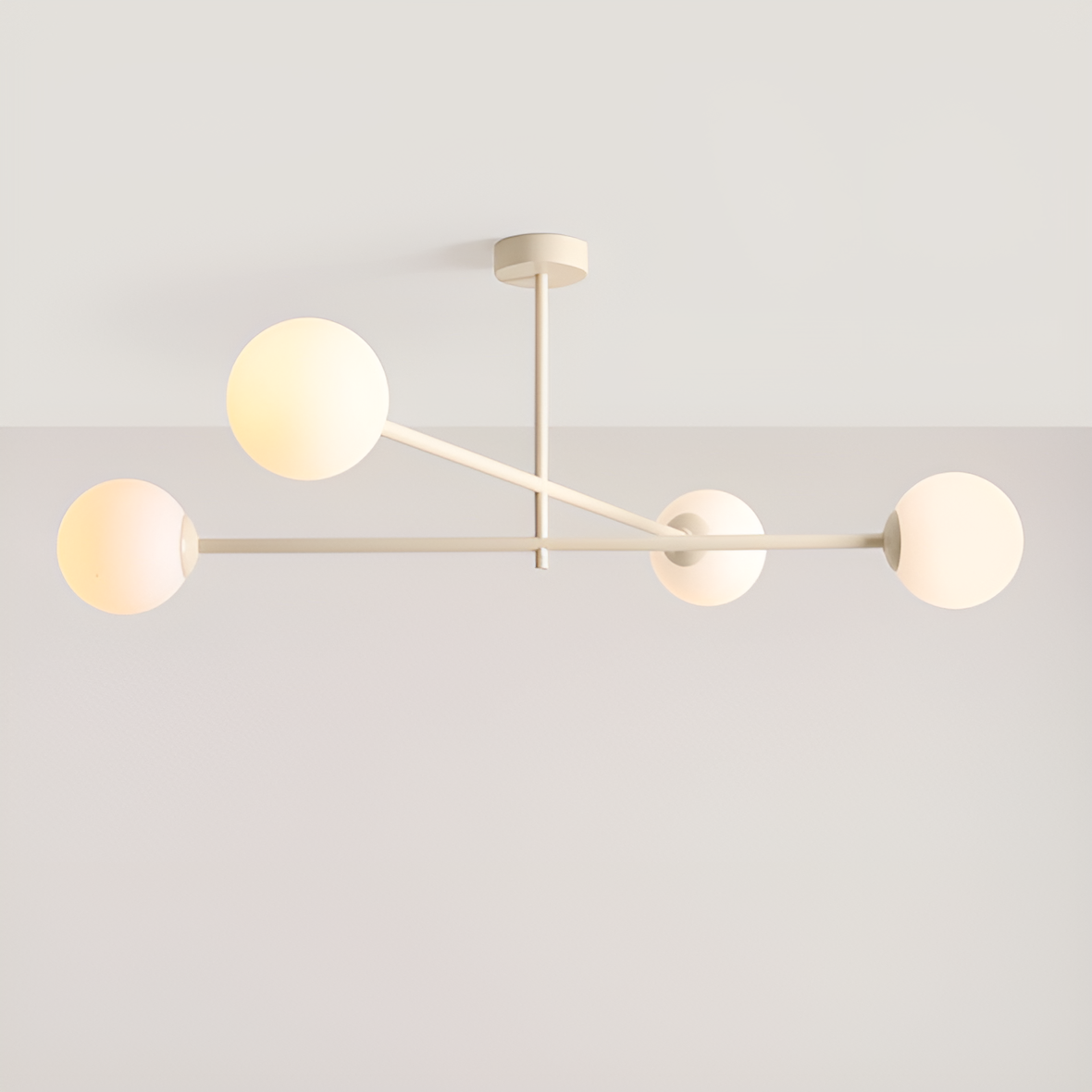 Pinne ceiling lamp quatro cream