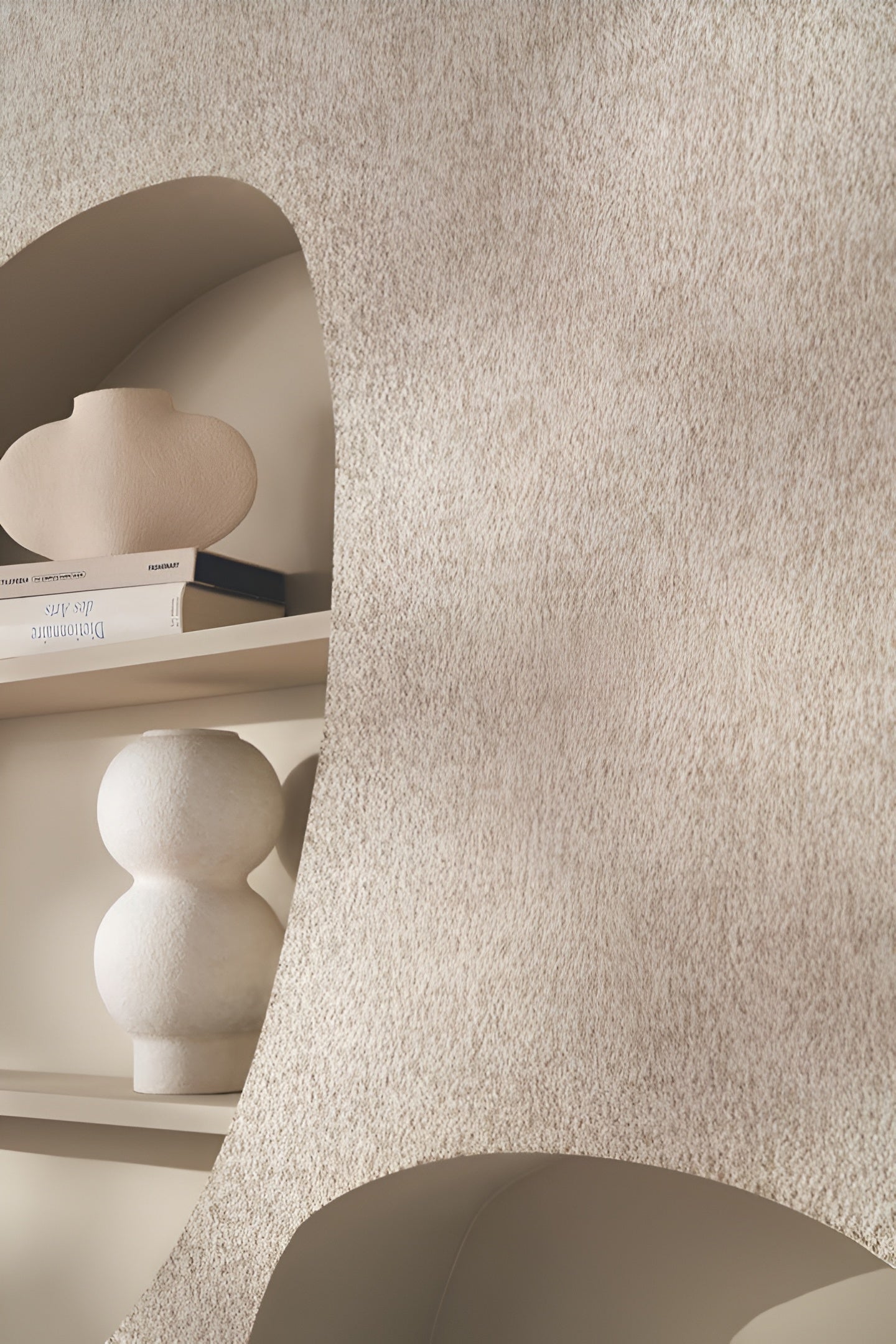 EXQUIS Structural Textile Wallpaper - GRIS LIN Gray