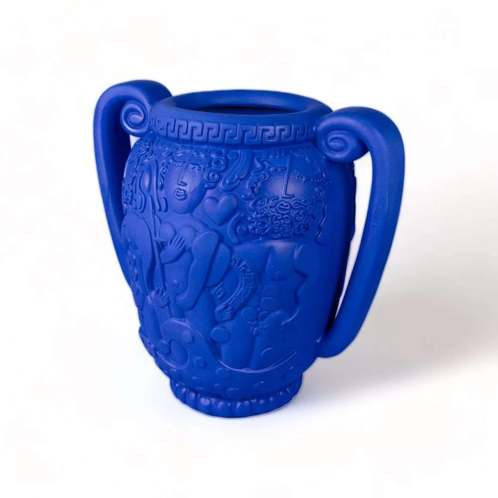 Amphora vase blue