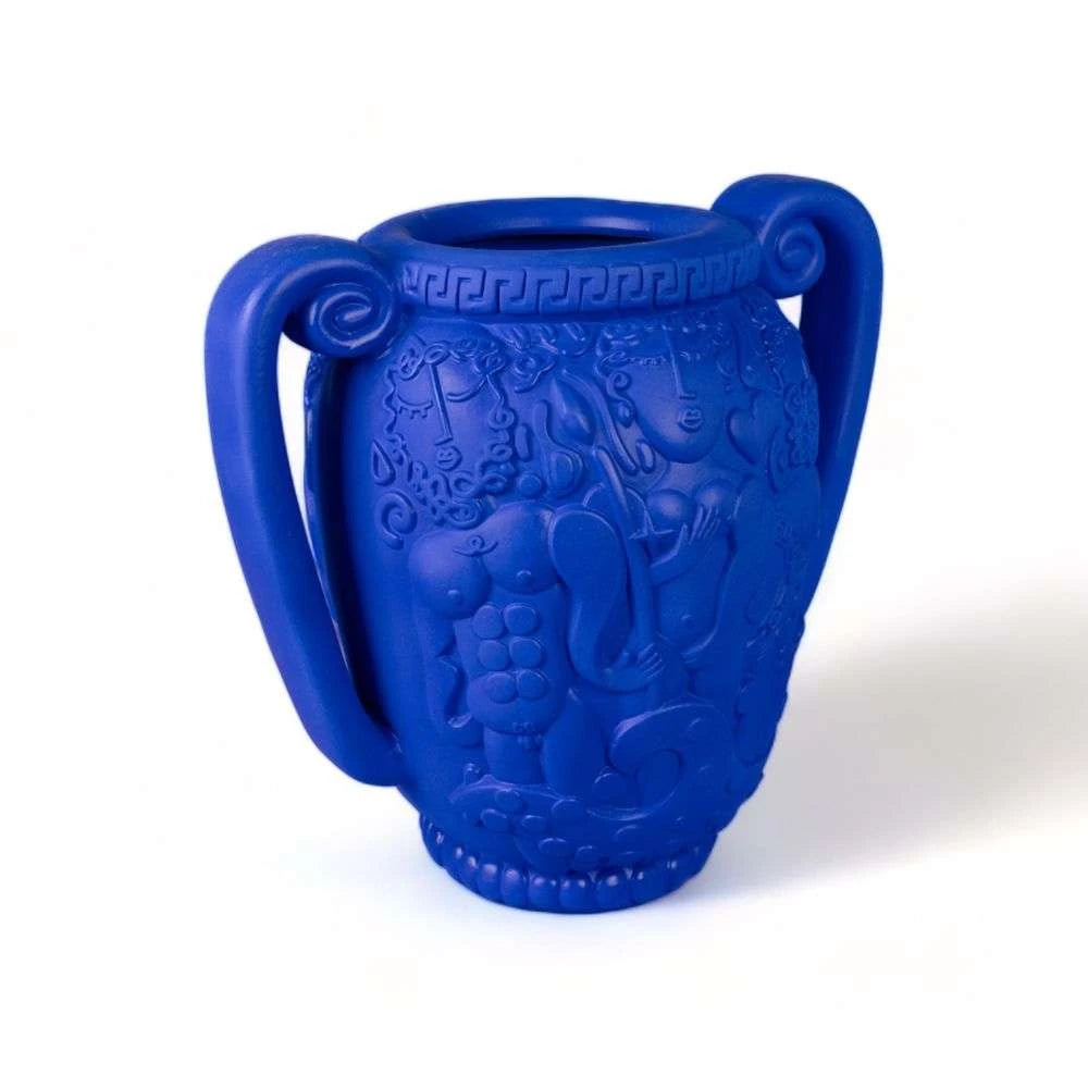 Amphora vase blue