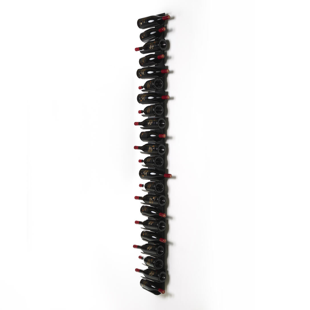Hanging wine rack PTOLOMEO VINO black