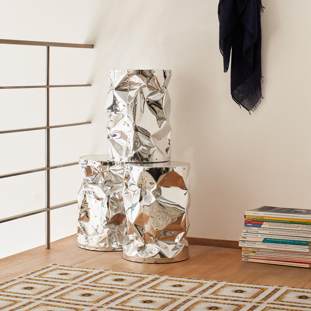 TAB.U Silver Stool