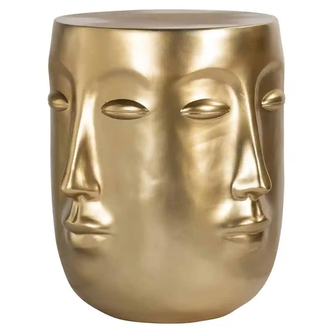 CHRISTY gold side table