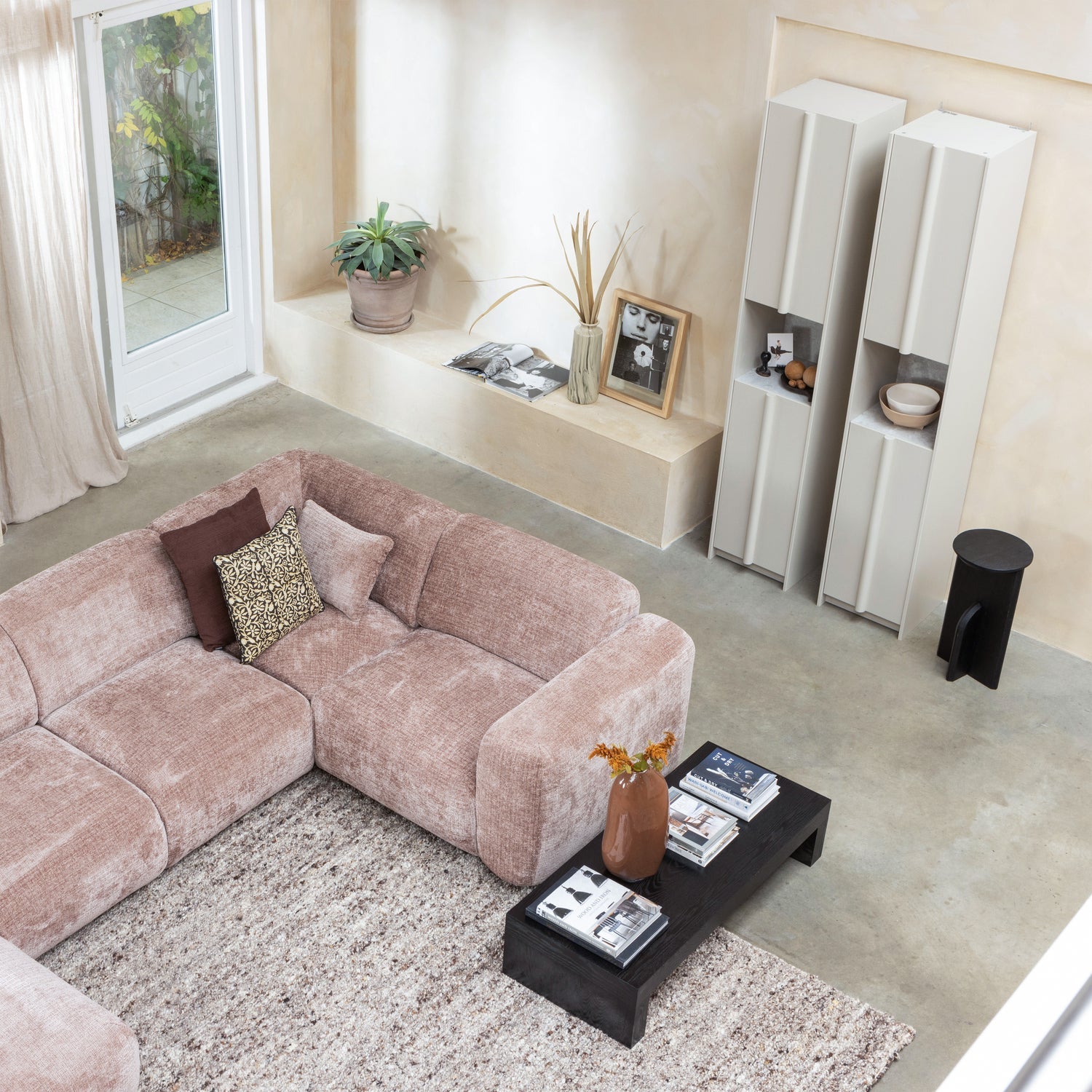 Marte black coffee table