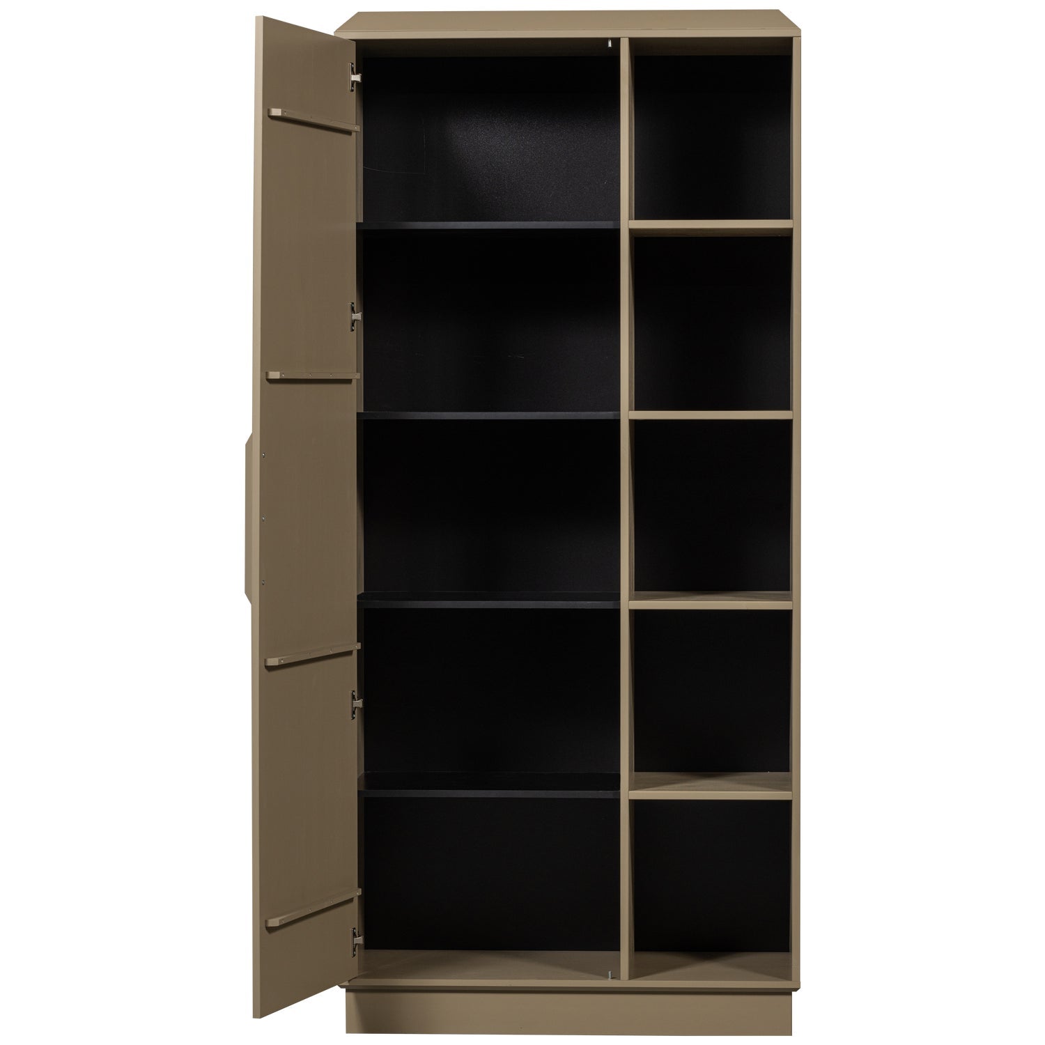 Kleiderschrank mit niedrigen Lowen -Regalen