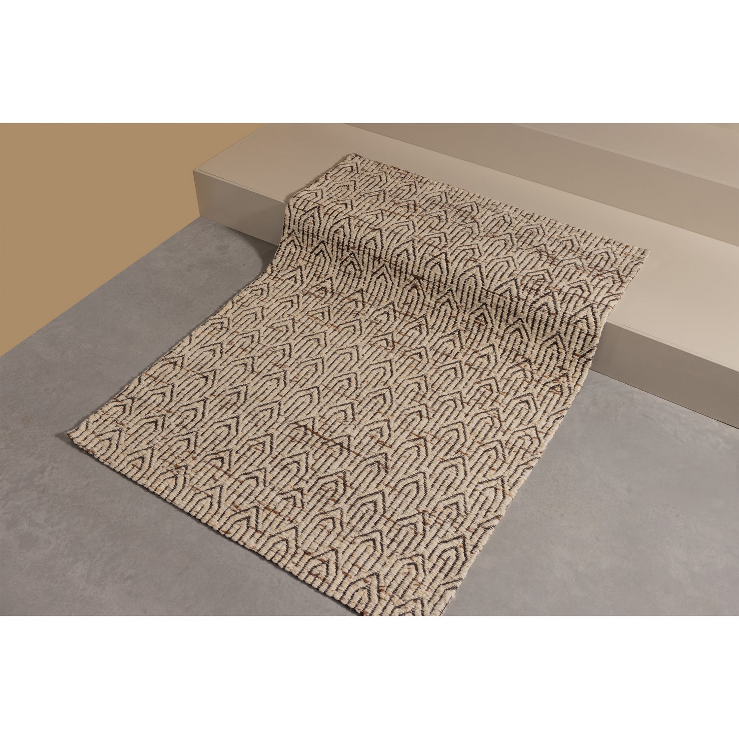 Teppich JOSLIN beige mit braunem