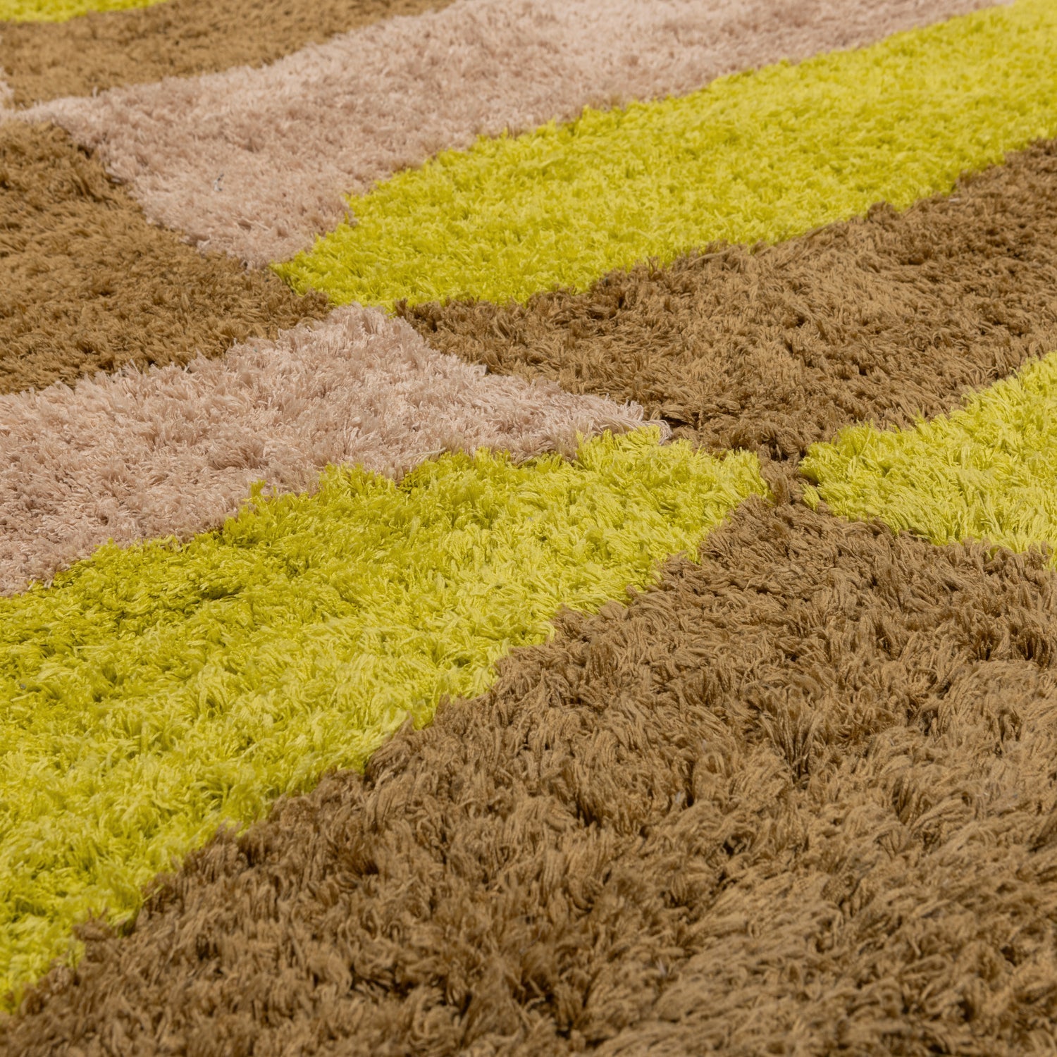 Teppich MUSA beige mit Limette