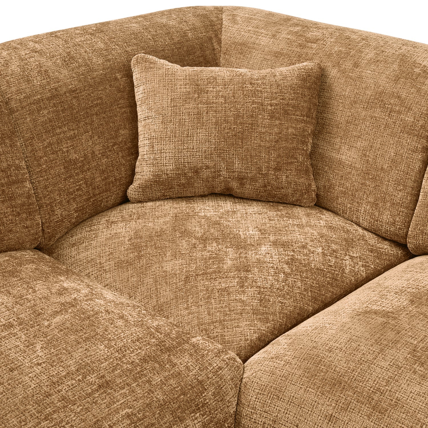 Left-facing panoramic corner sofa CLOUD honey