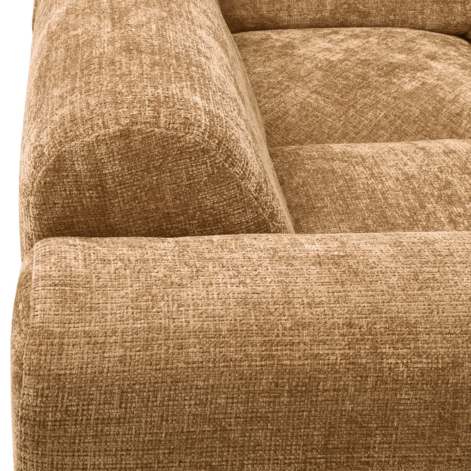 Left-facing panoramic corner sofa CLOUD honey