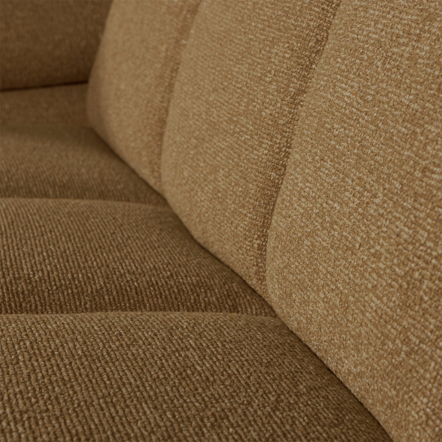MOJO modular sofa - left-sided 2-seater dark honey bouclé element