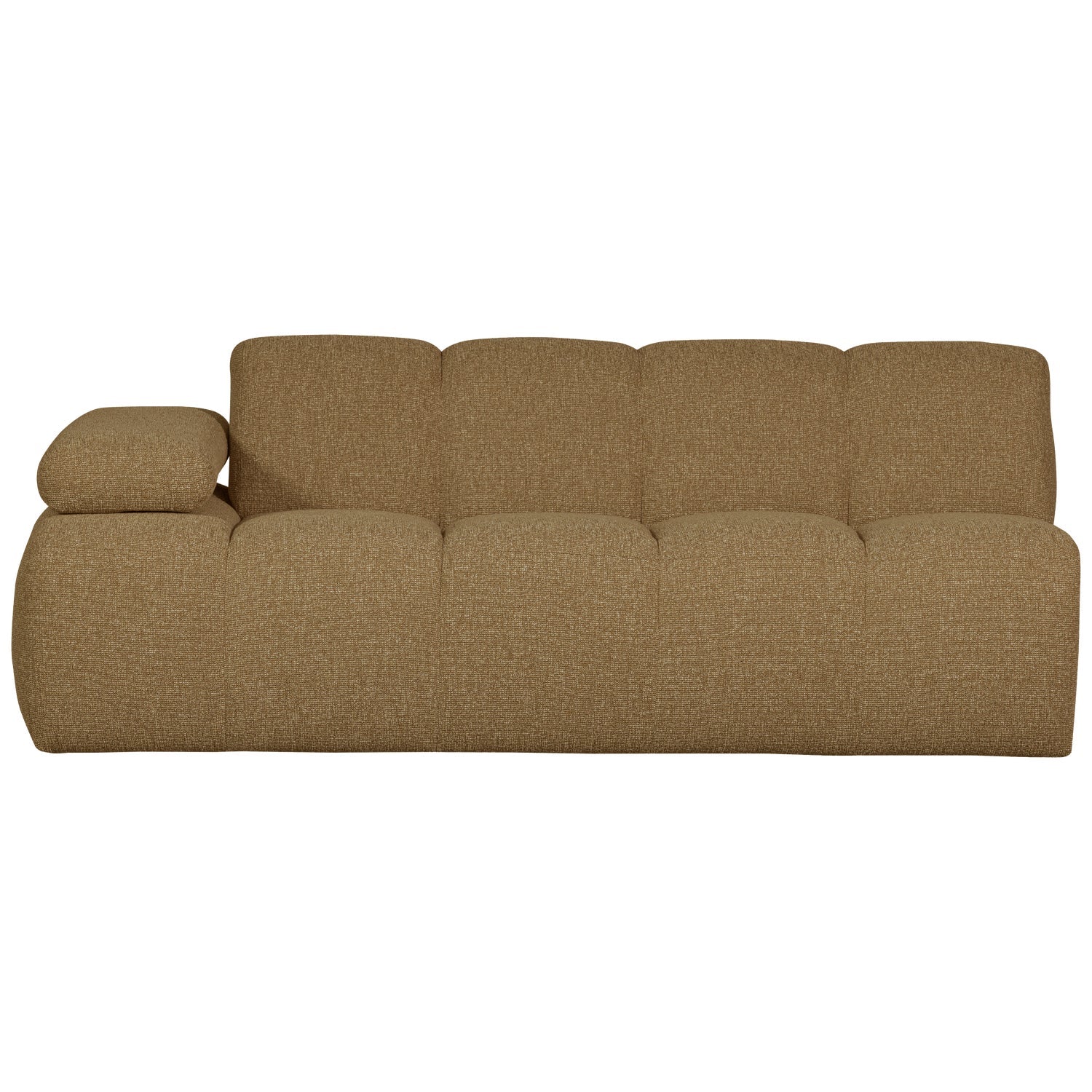 MOJO modular sofa - left-sided 2-seater dark honey bouclé element