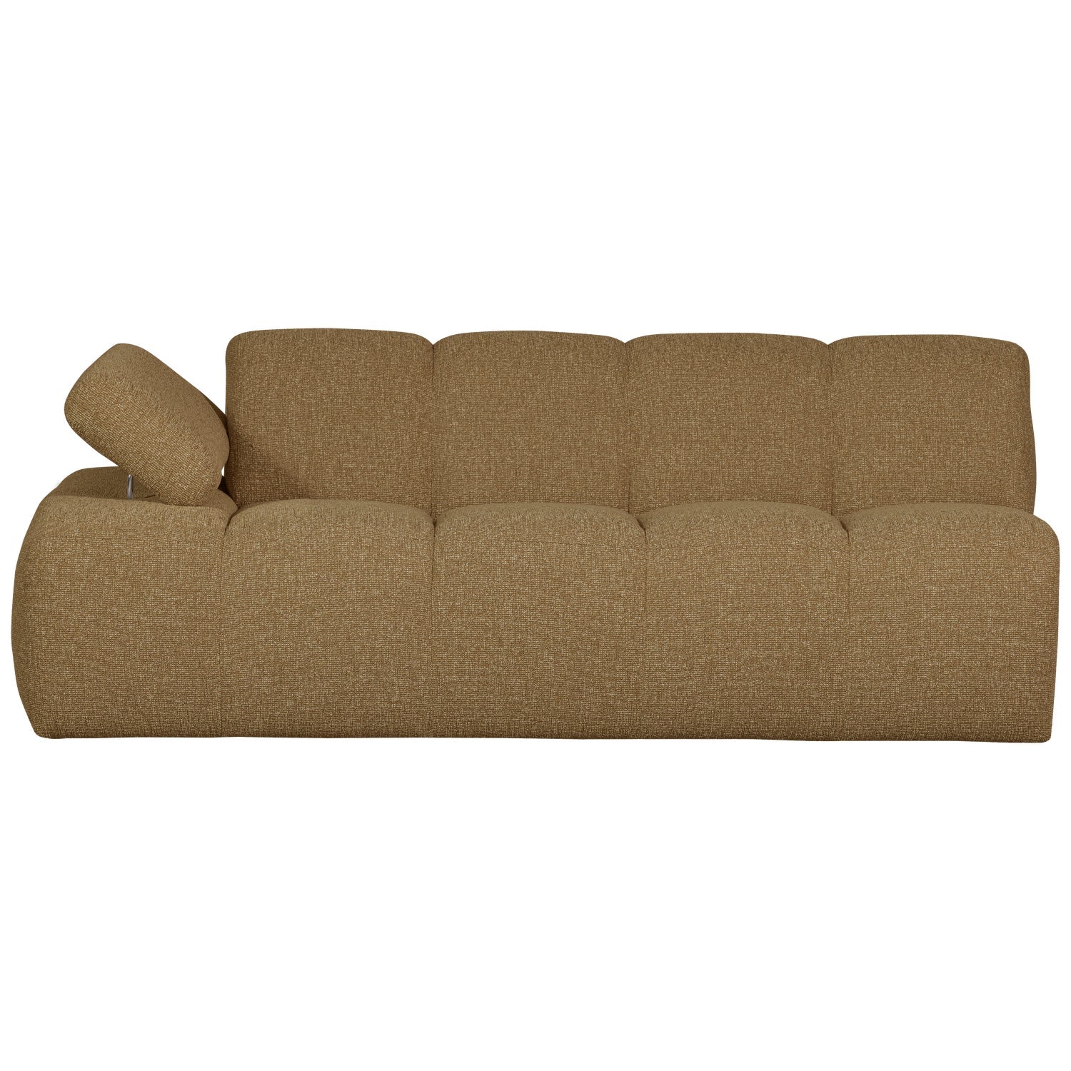 MOJO modular sofa - left-sided 2-seater dark honey bouclé element