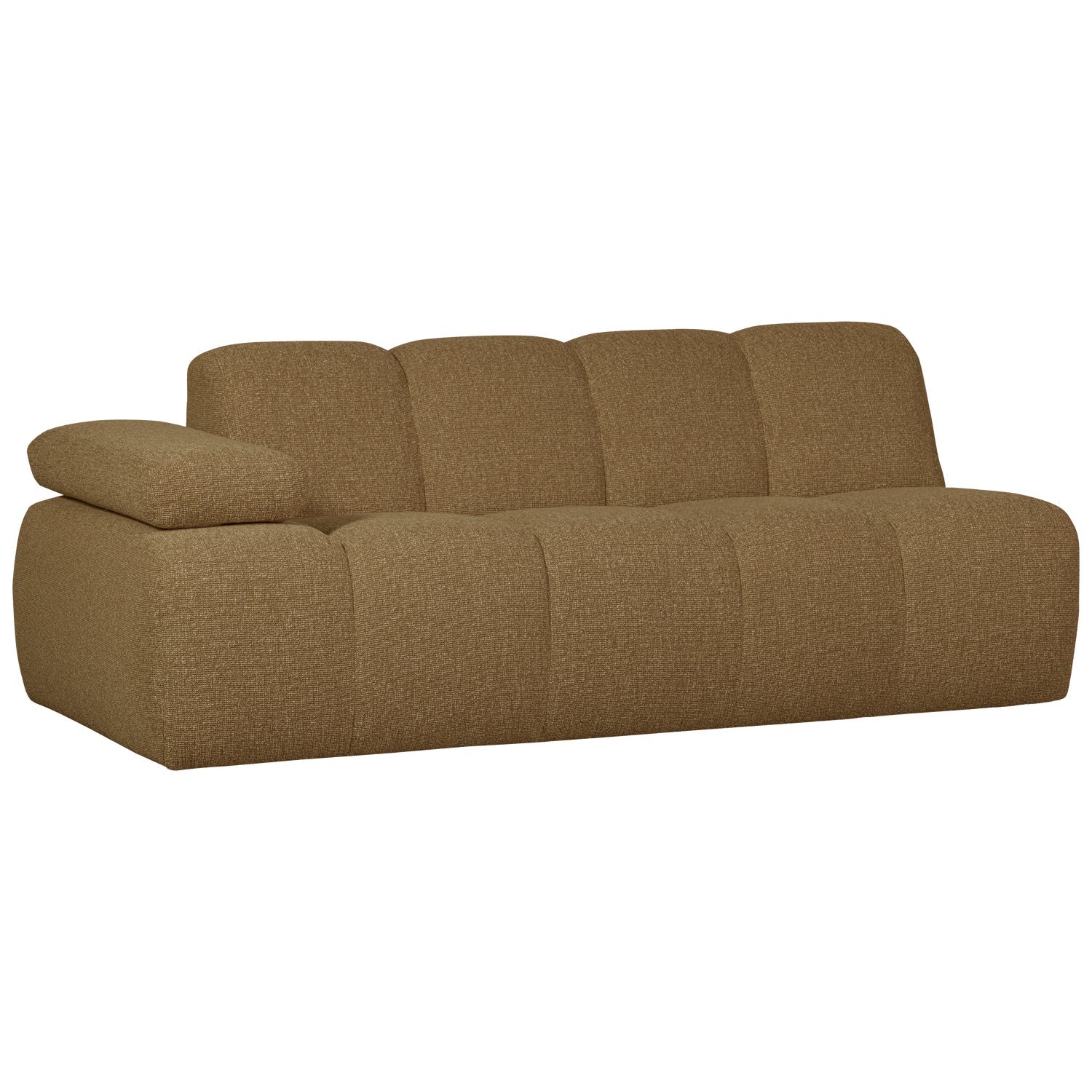 MOJO modular sofa - left-sided 2-seater dark honey bouclé element