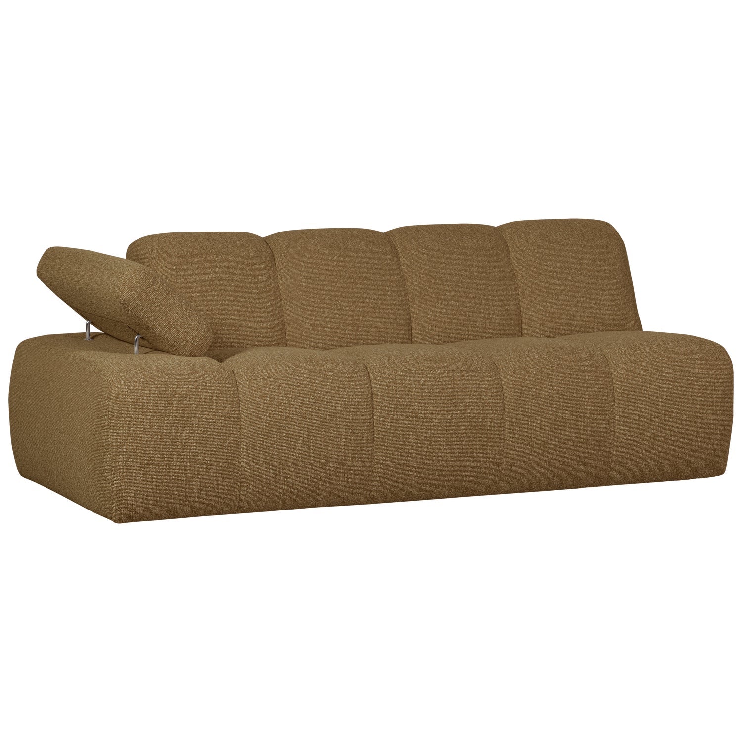 MOJO modular sofa - left-sided 2-seater dark honey bouclé element