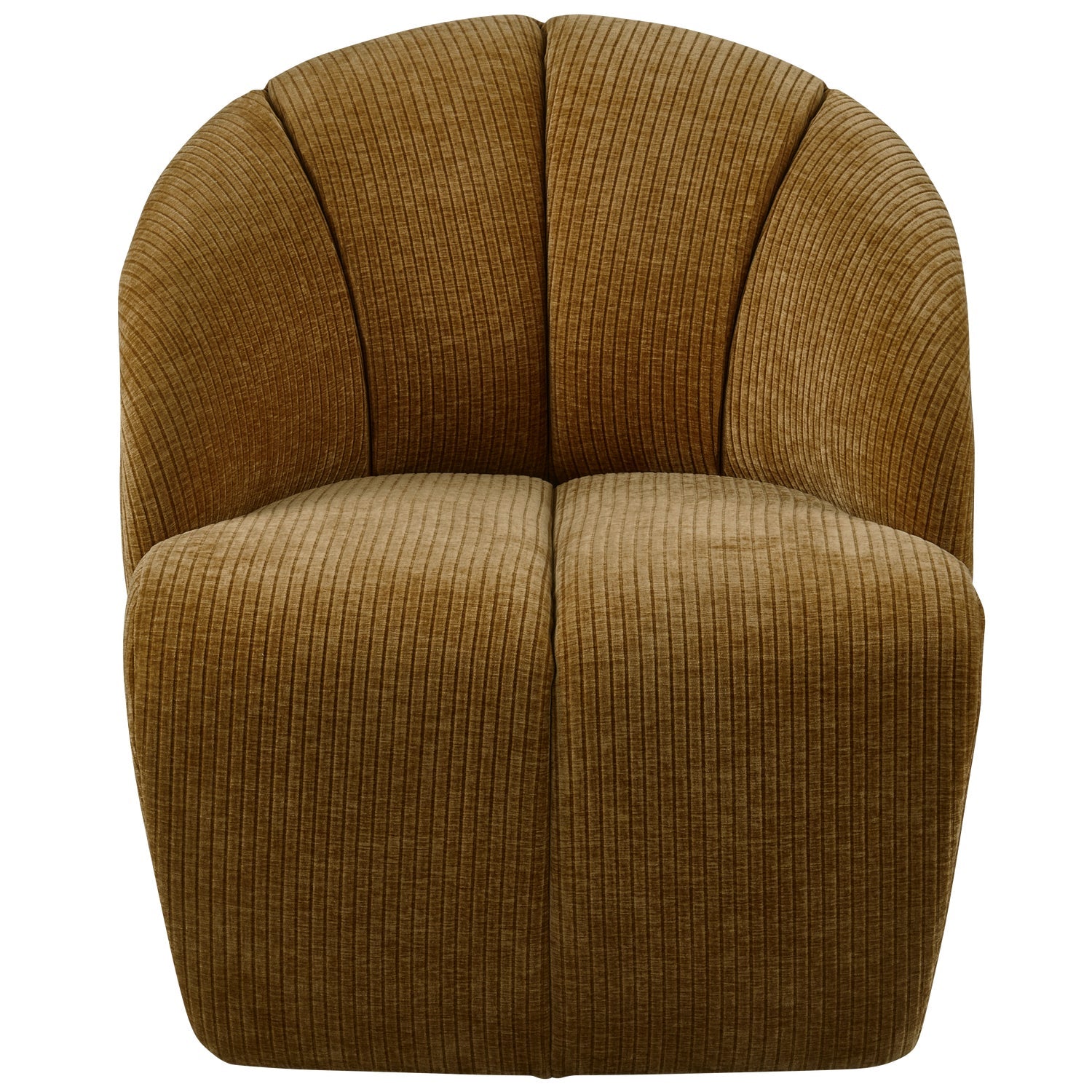 MOJO swivel armchair dark honey corduroy