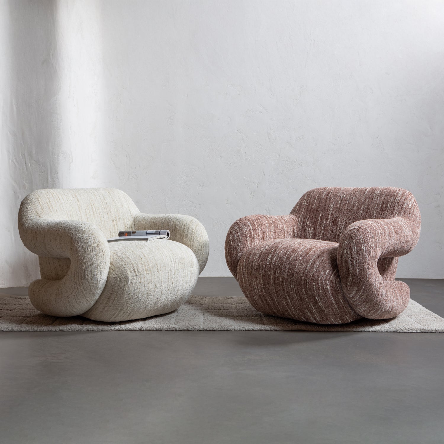 FOLKE Cream Armchair