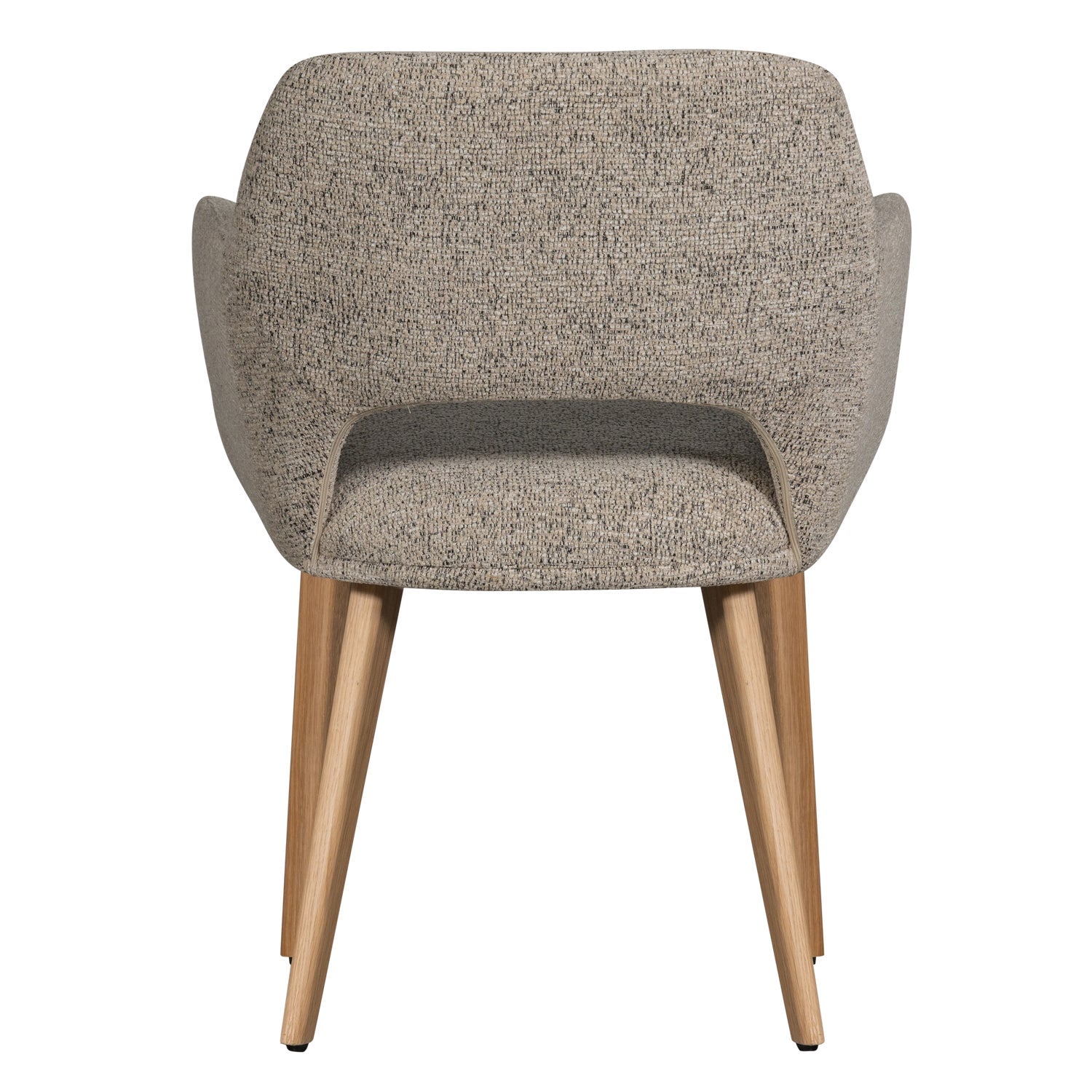 Stuhl MURAT grau-beige mit Eichenbasis