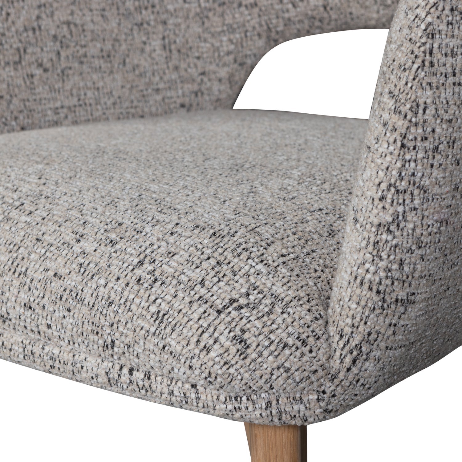 Stuhl MURAT grau-beige mit Eichenbasis