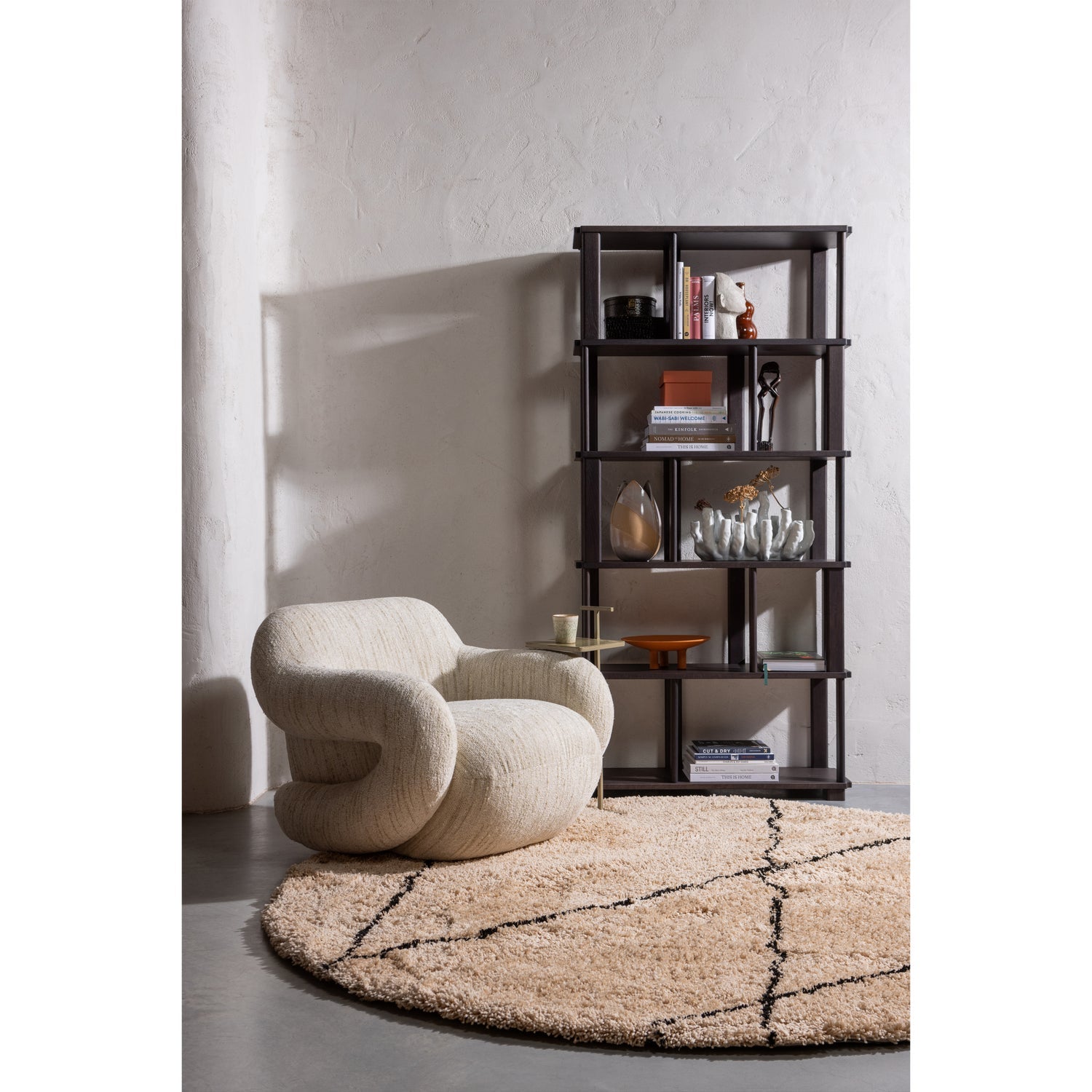 RISS dark brown shelf