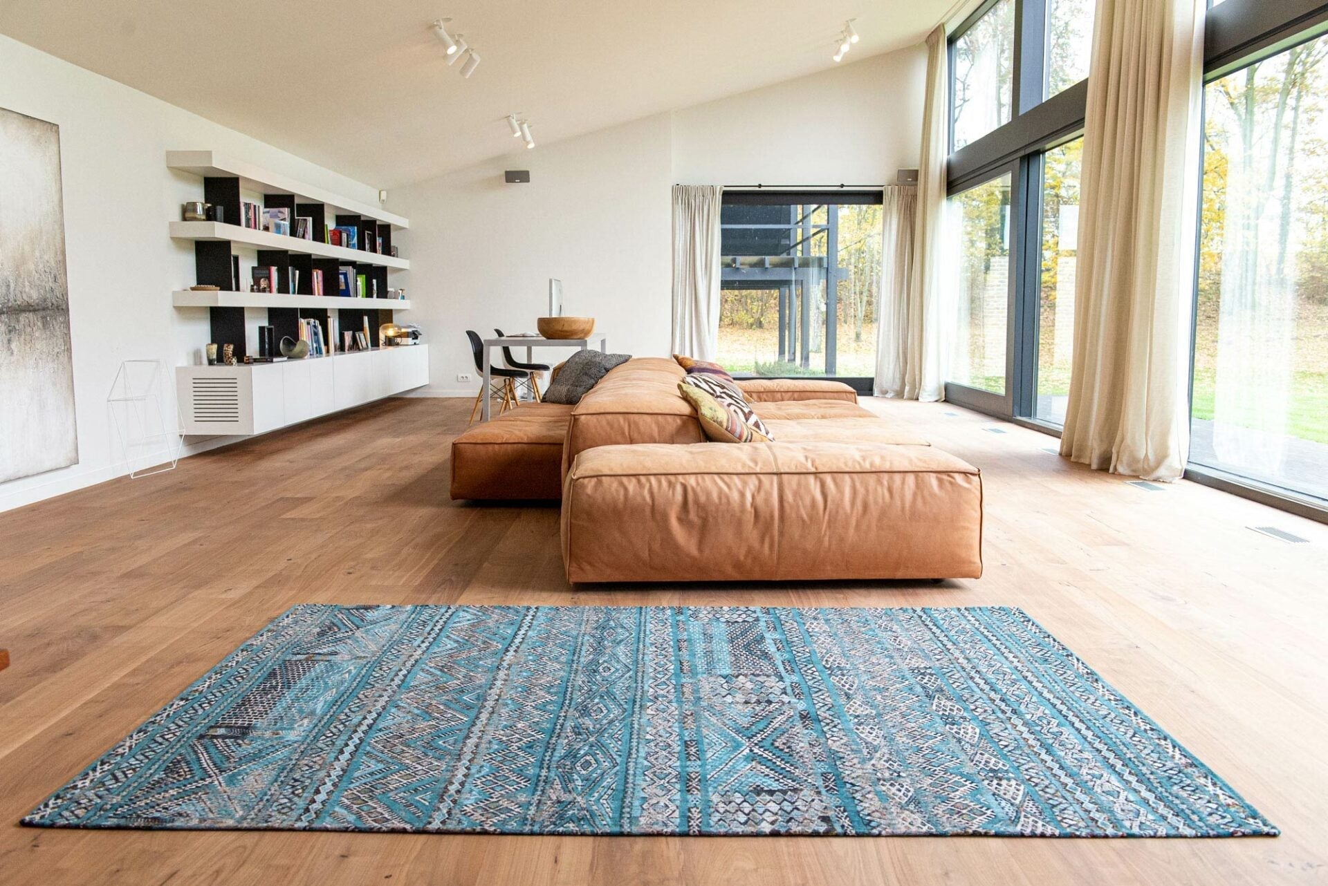 Kilimi Zemmuri Blue Blue Teppich Blau