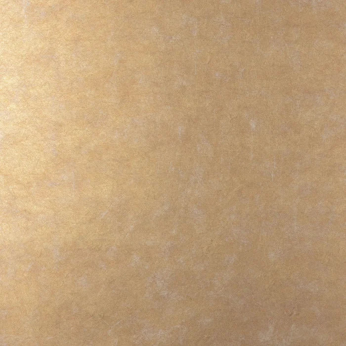 Textured metallic fabric wallpaper with pleats OXEA - DORÉ gold