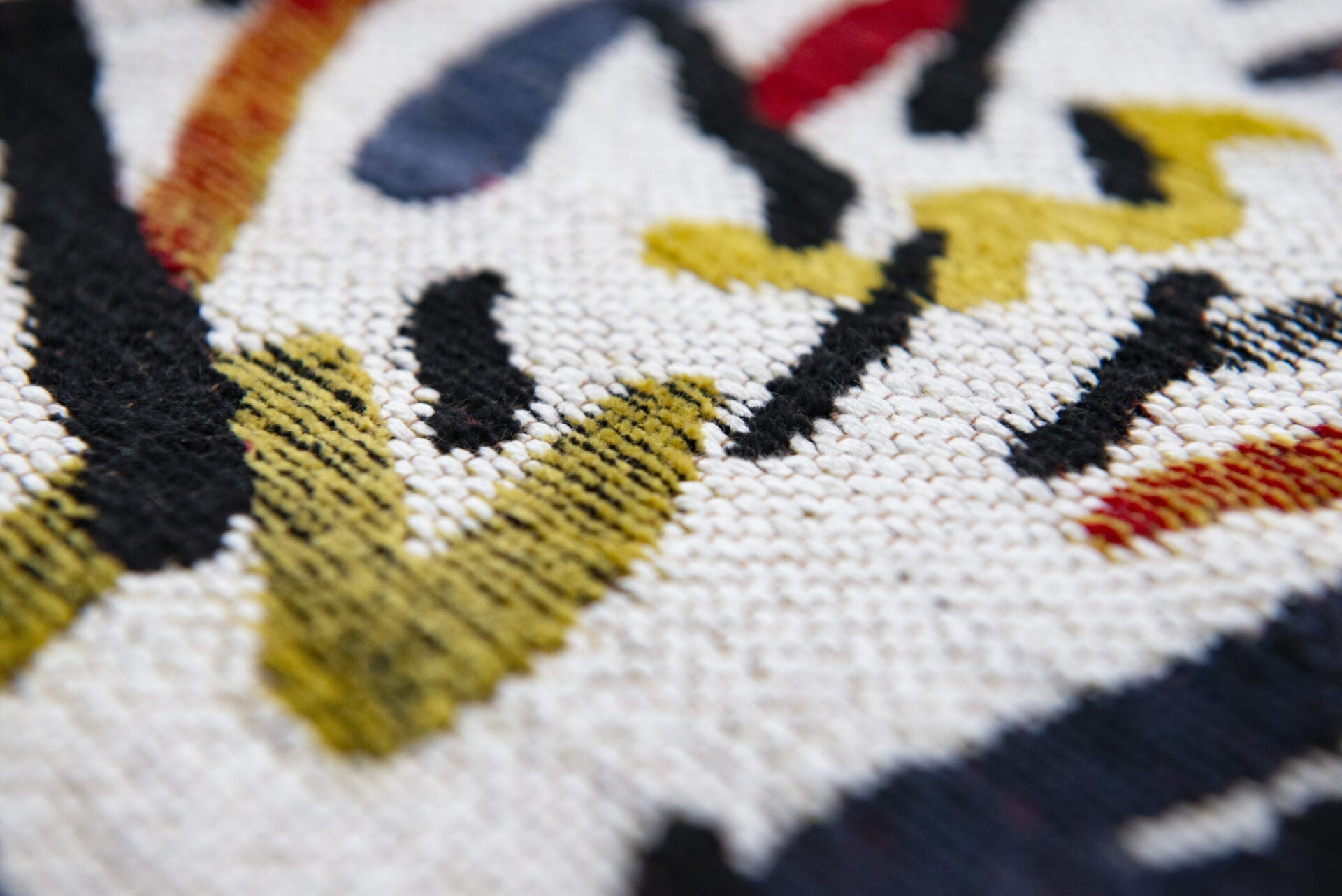 Runder Teppich Grafitto Street Graph abstraktes Muster