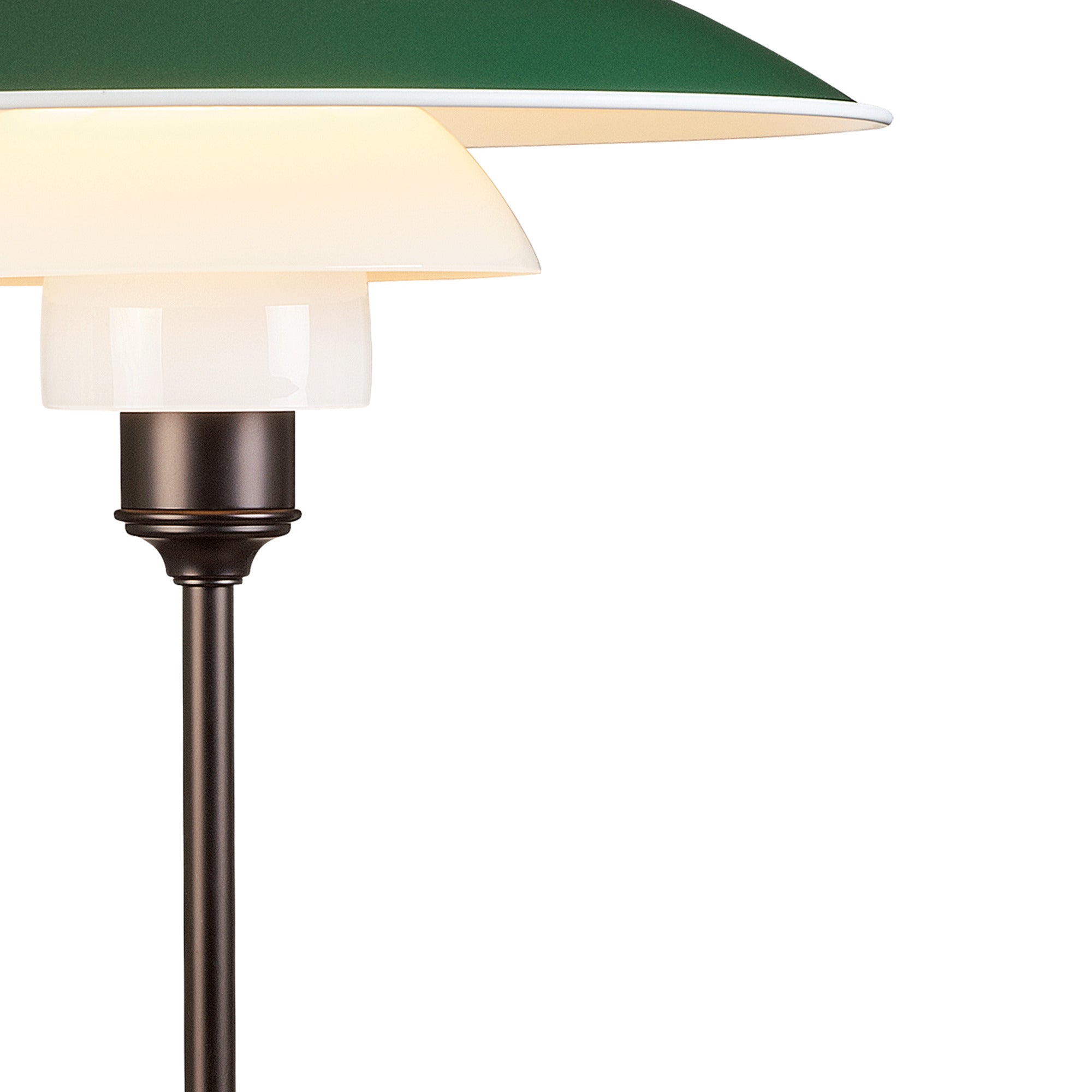 PH 3½-2½ green table lamp