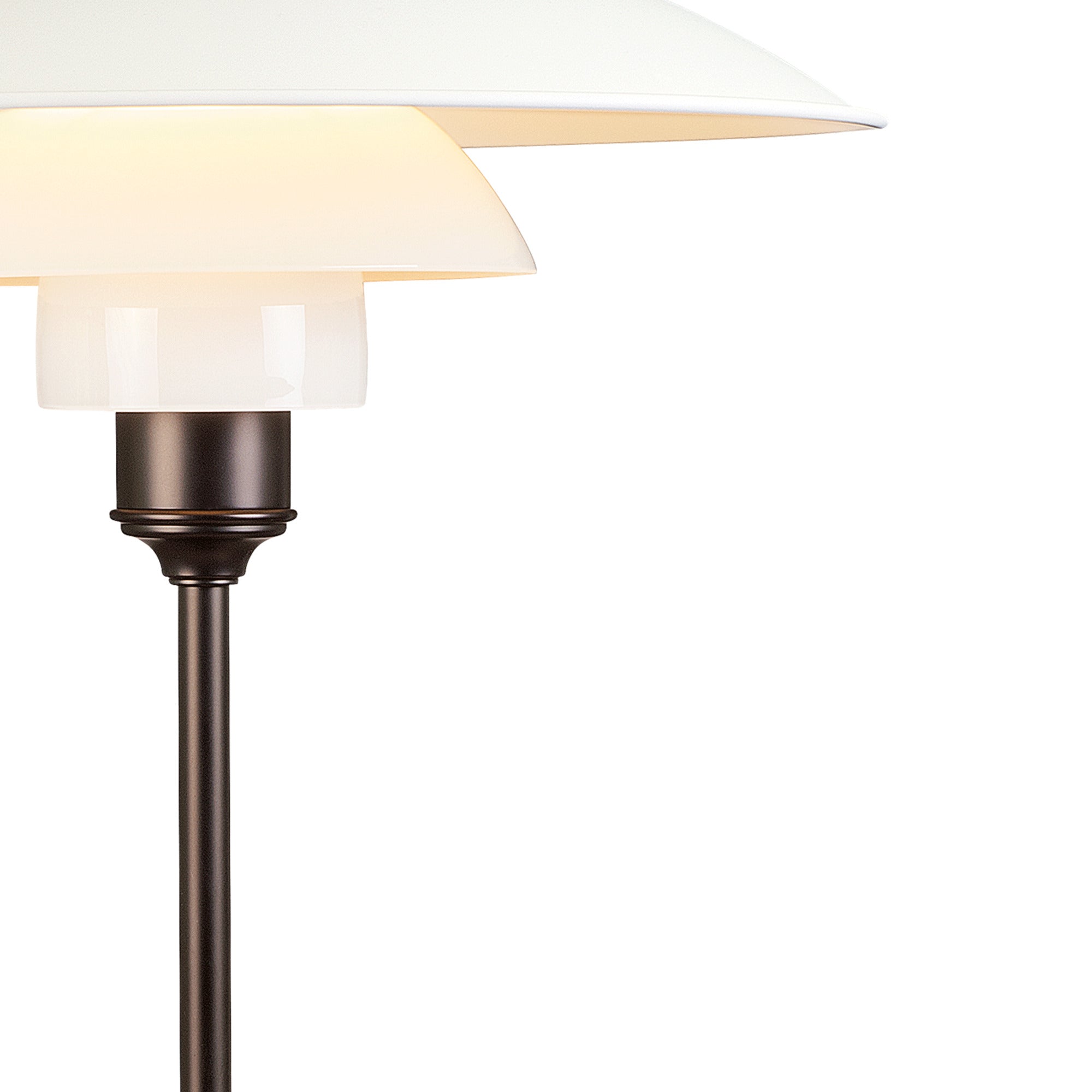 PH 3½-2½ white table lamp