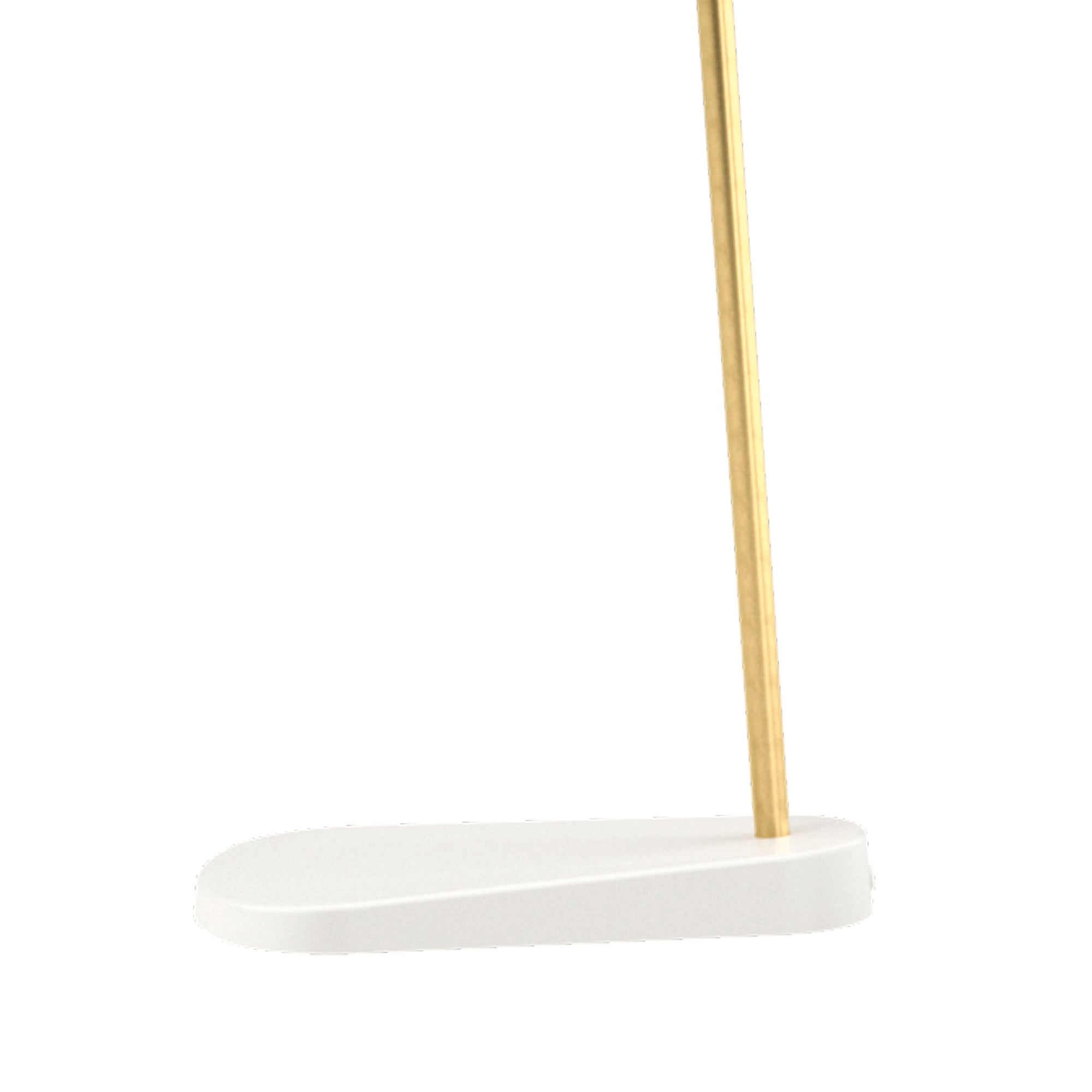 VL 38 floor lamp white with gold finish