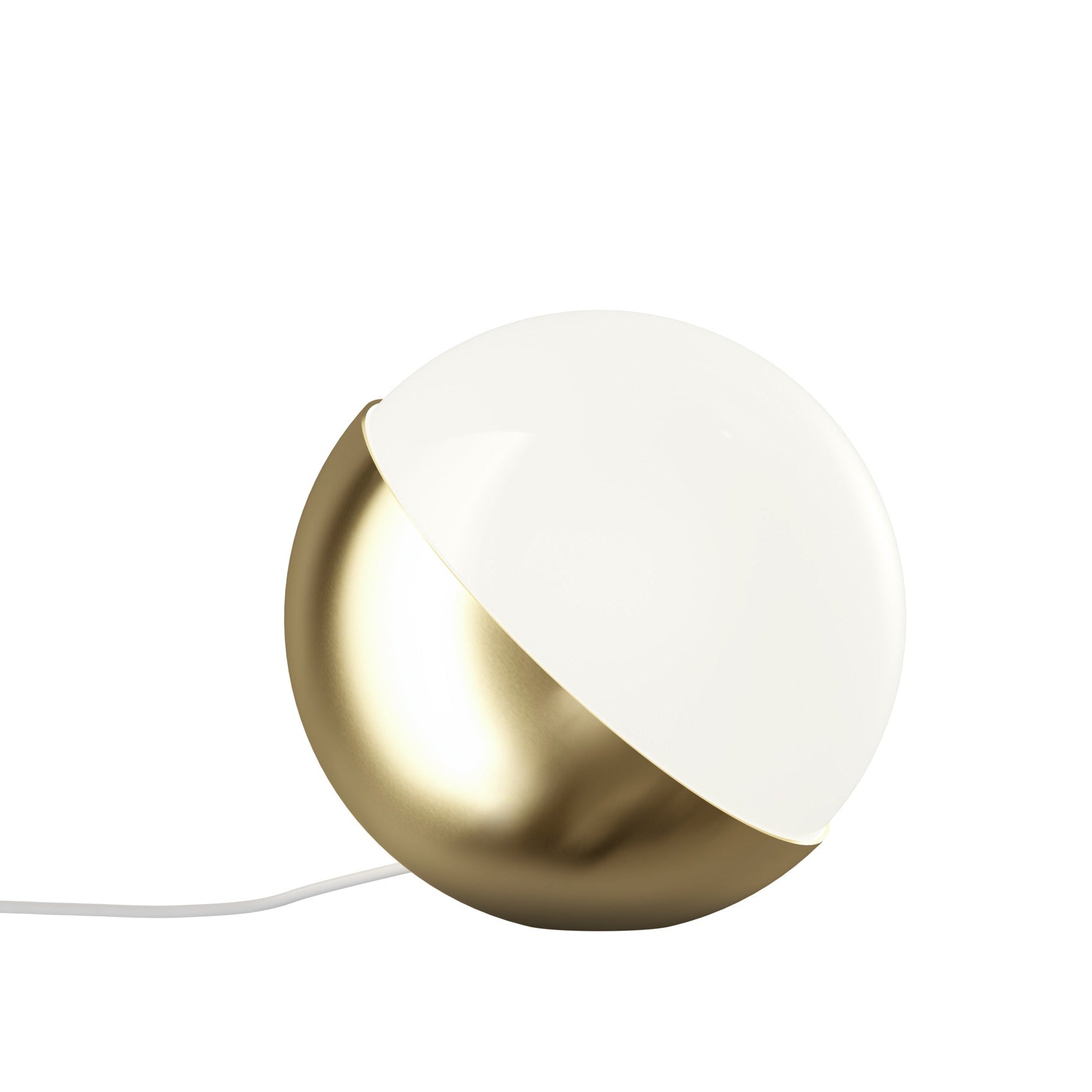 VL STUDIO lamp white with brass base