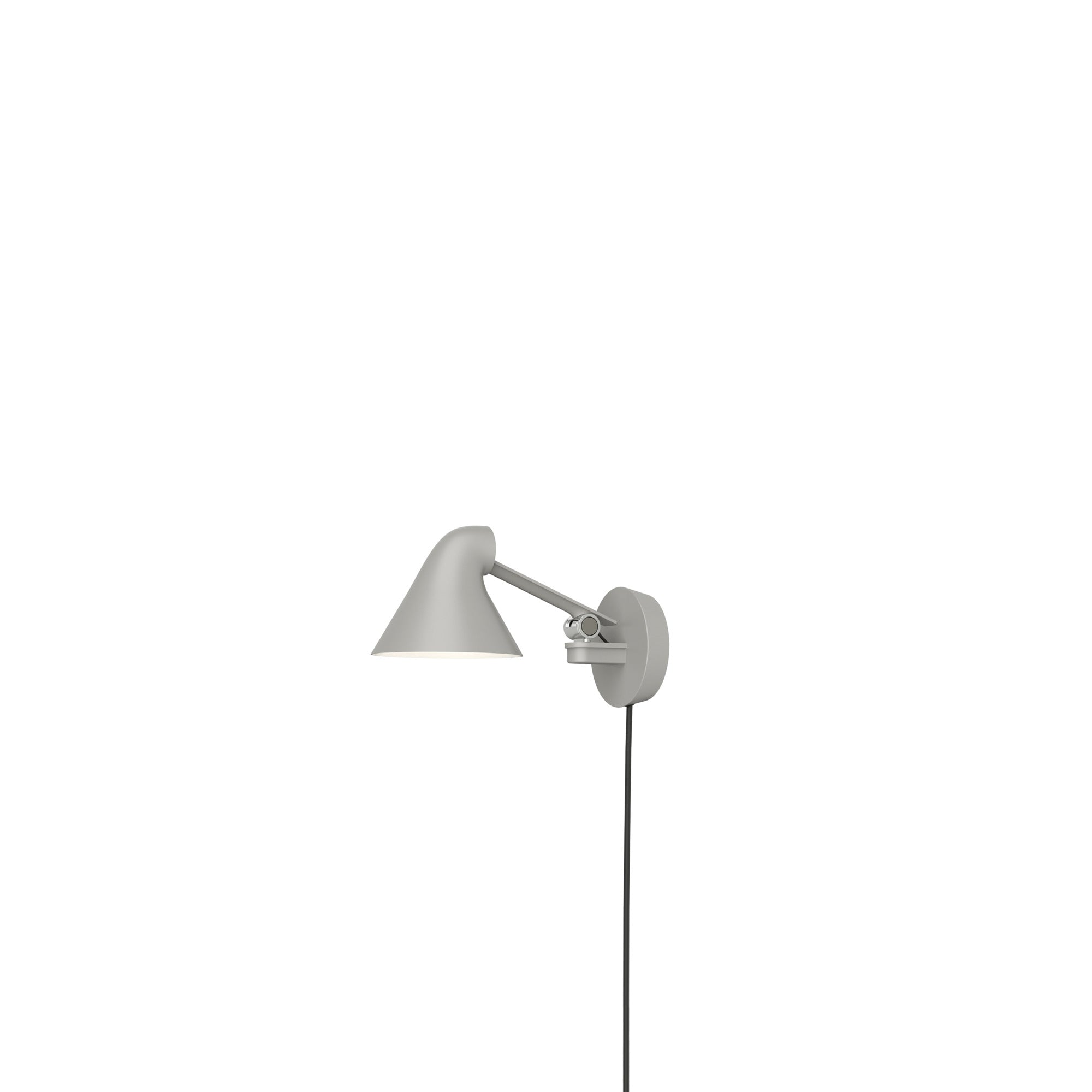 Adjustable wall lamp with arm NJP gray