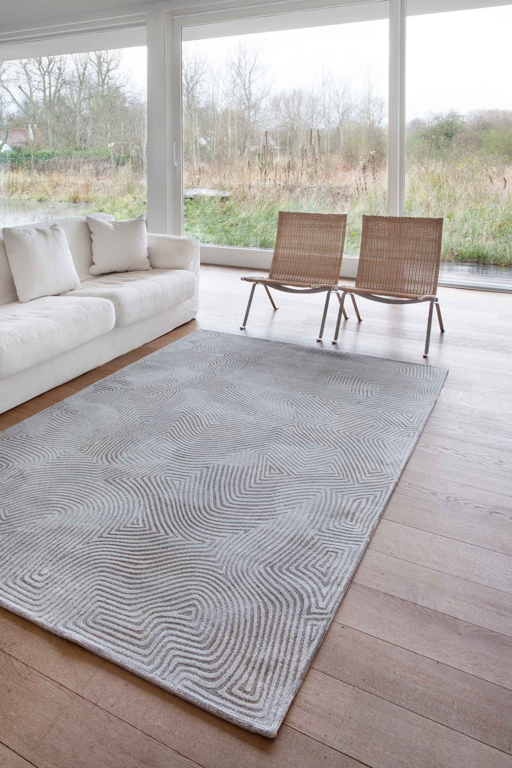 Korallenrug Auster weiß und Bega