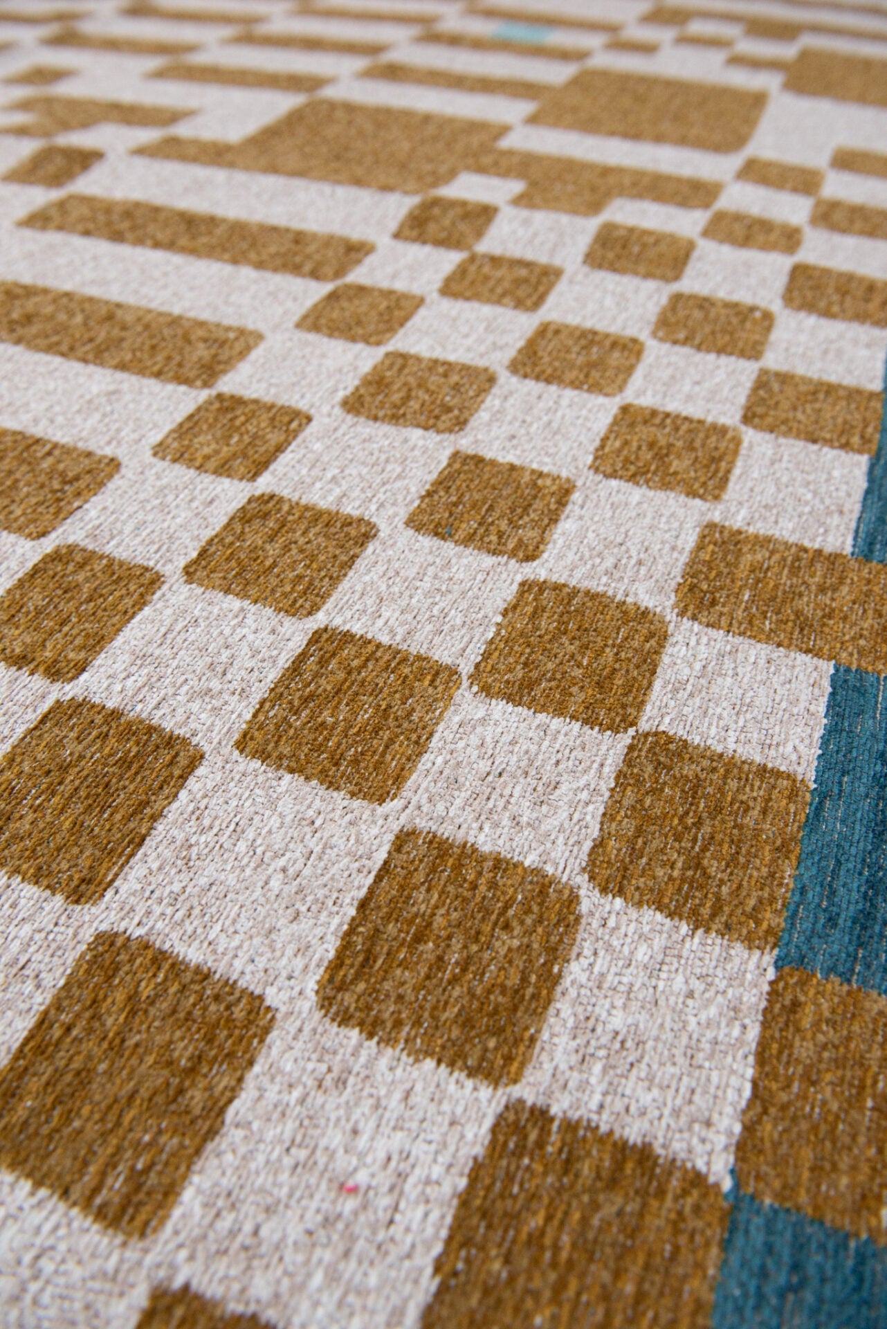 Schach Honig beige Teppich