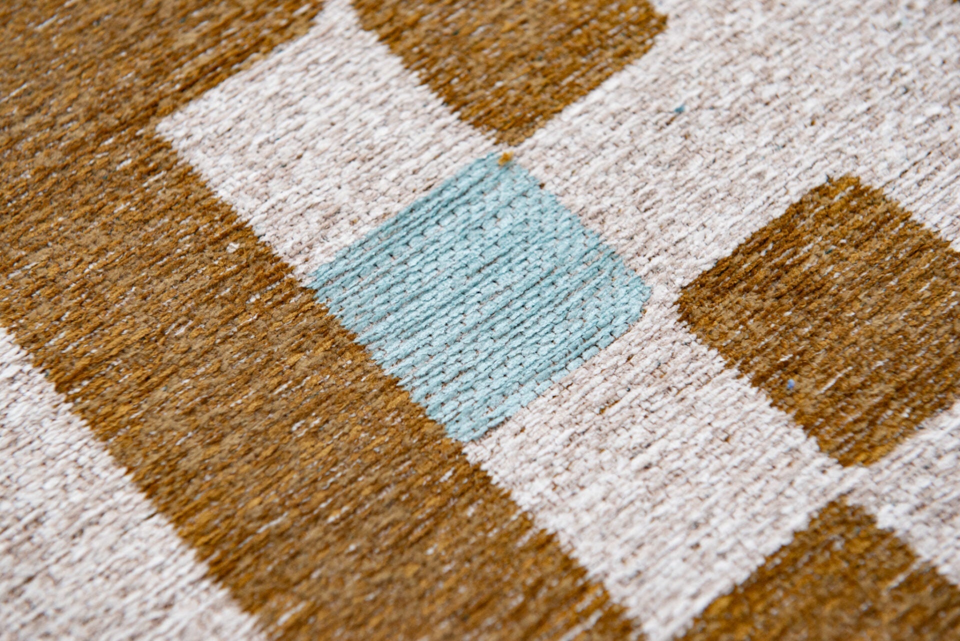 Schach Honig beige Teppich