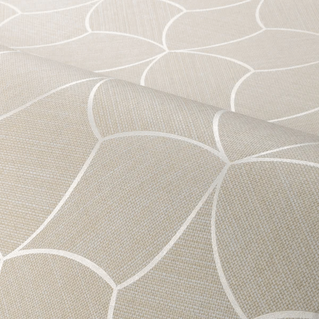 Tapeta imitująca balijską plecionkę TRESSANA - SABLE/NACRÉ beżowy