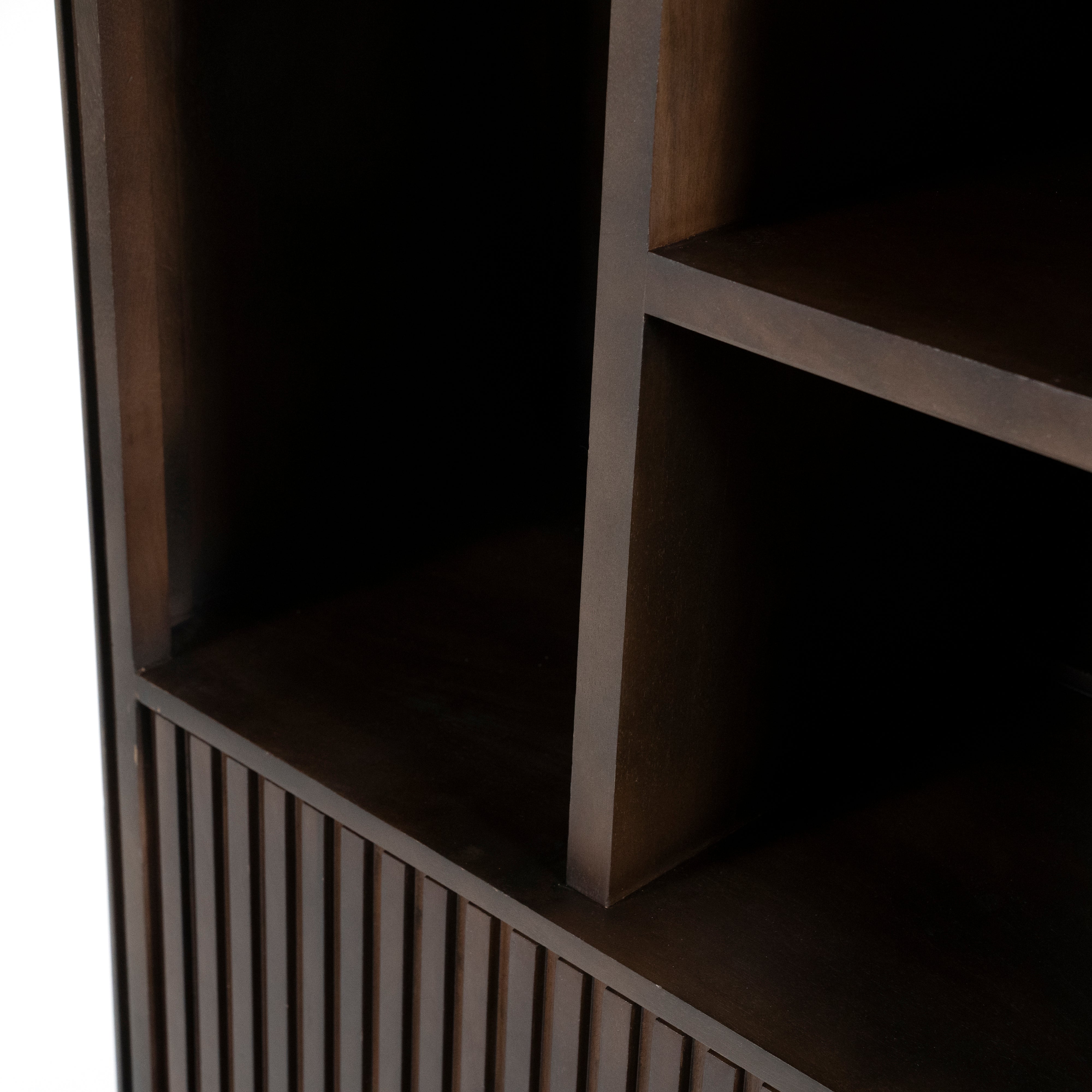 REMI Shelf dark brown mango wood
