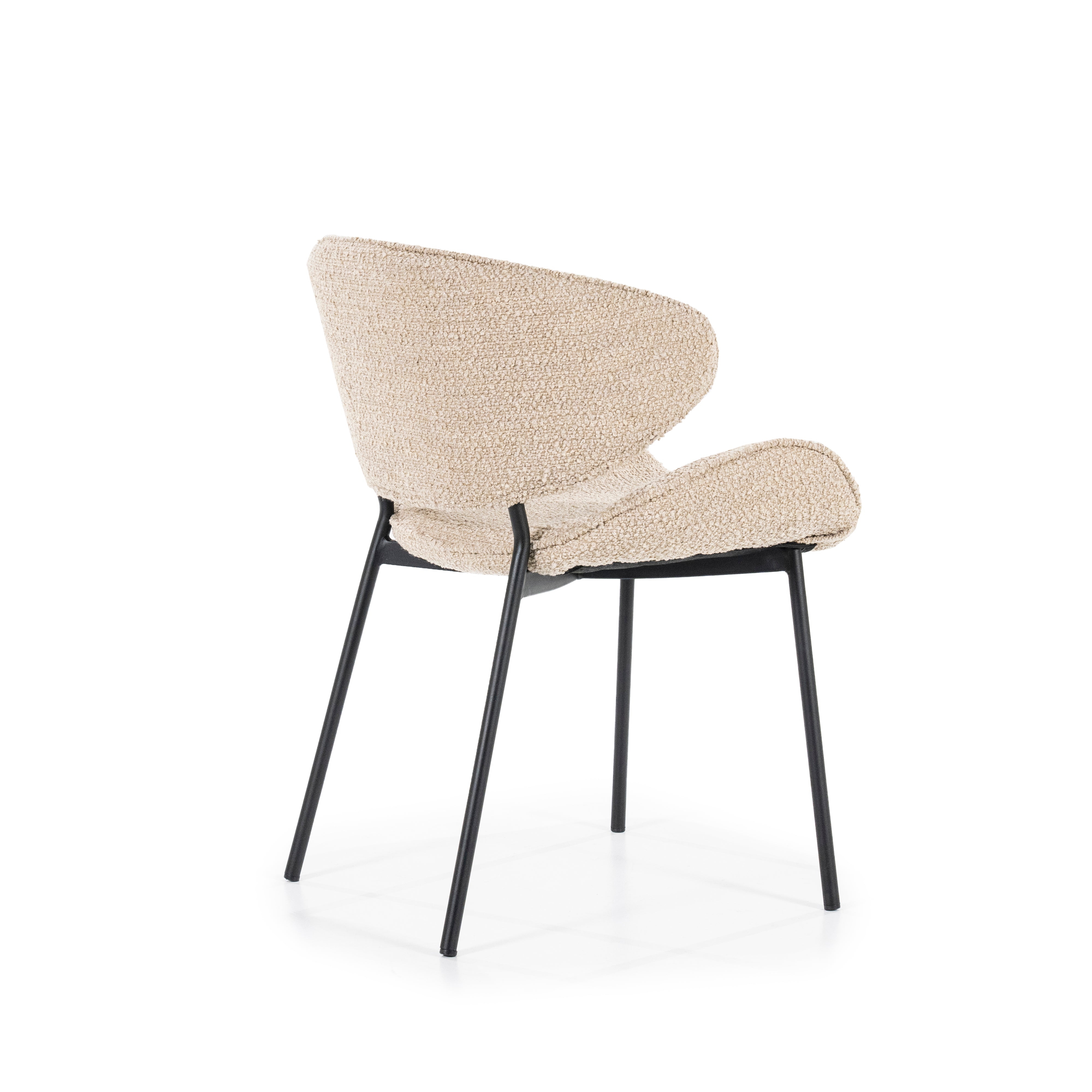 TESS Chair in Sand with Black Base