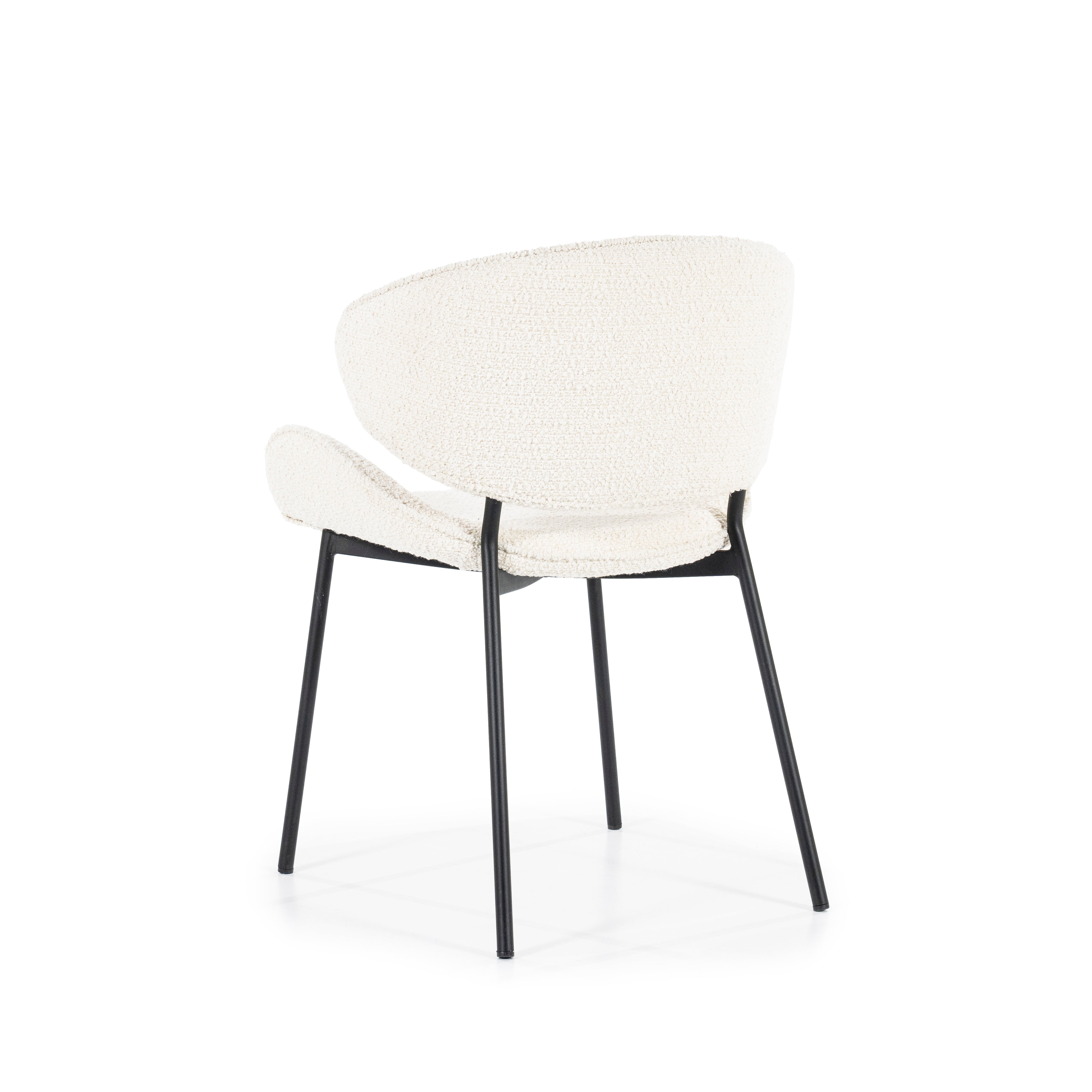 TESS Chair Cream with Black Base