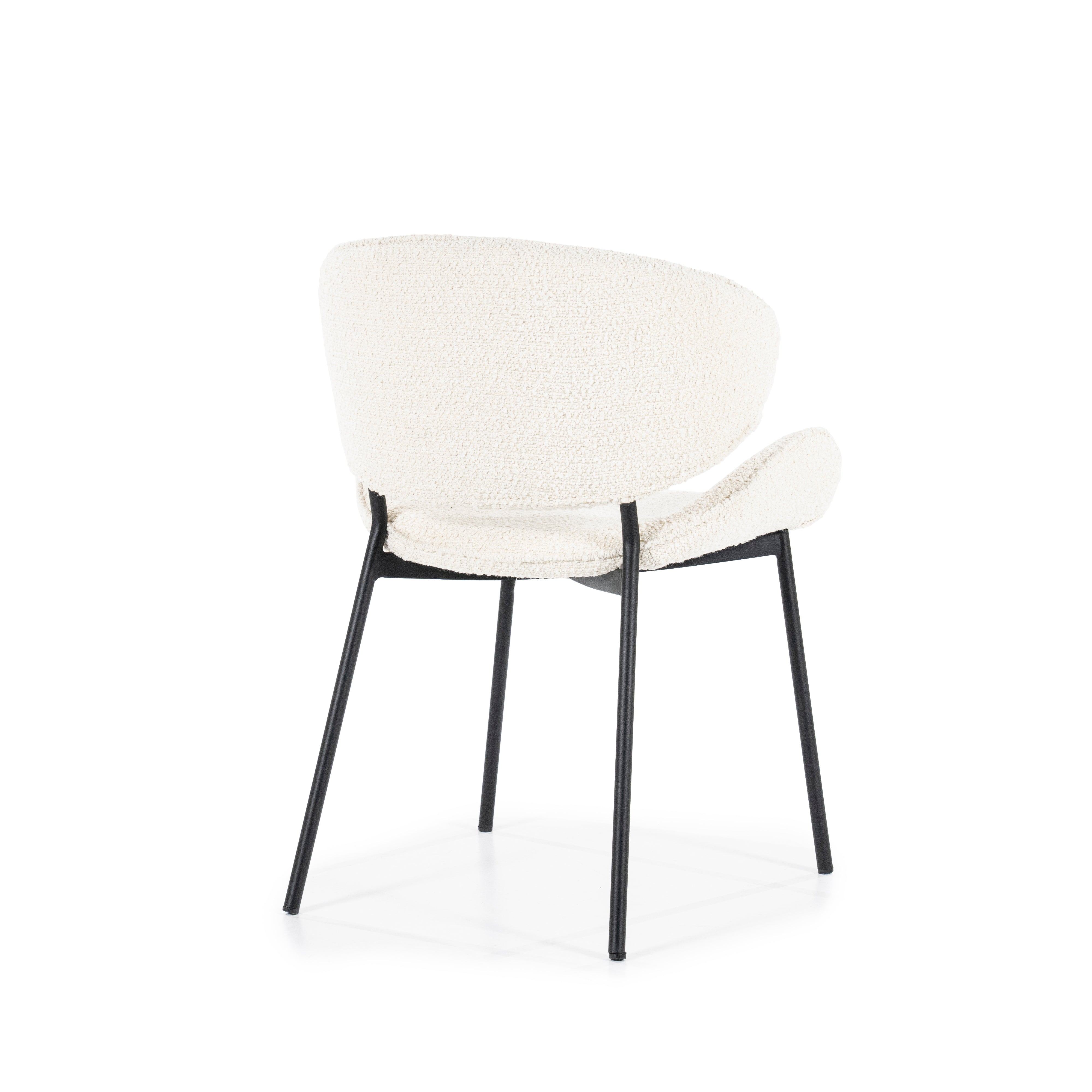 TESS Chair Cream with Black Base