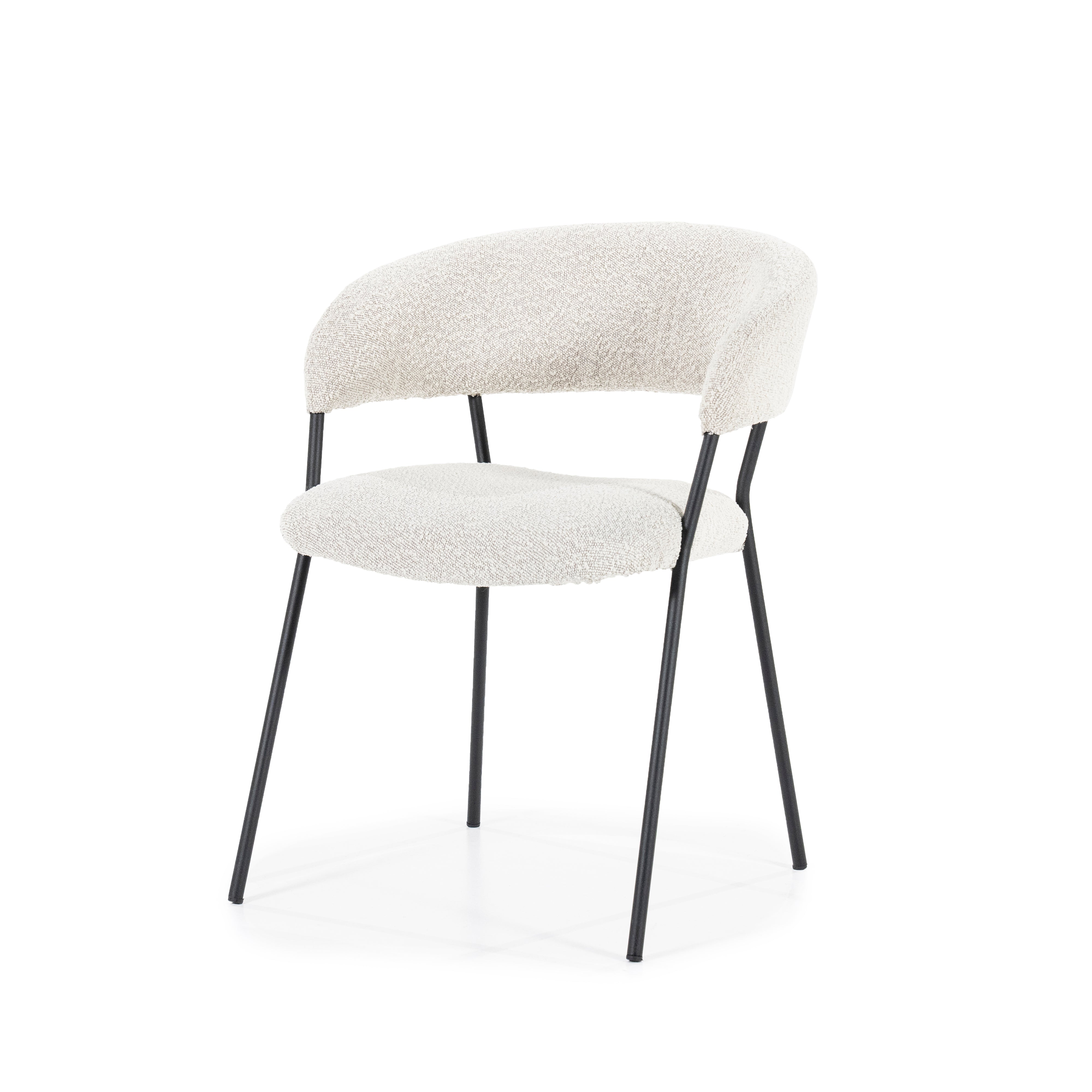 LUKA Chair Cream with Black Base