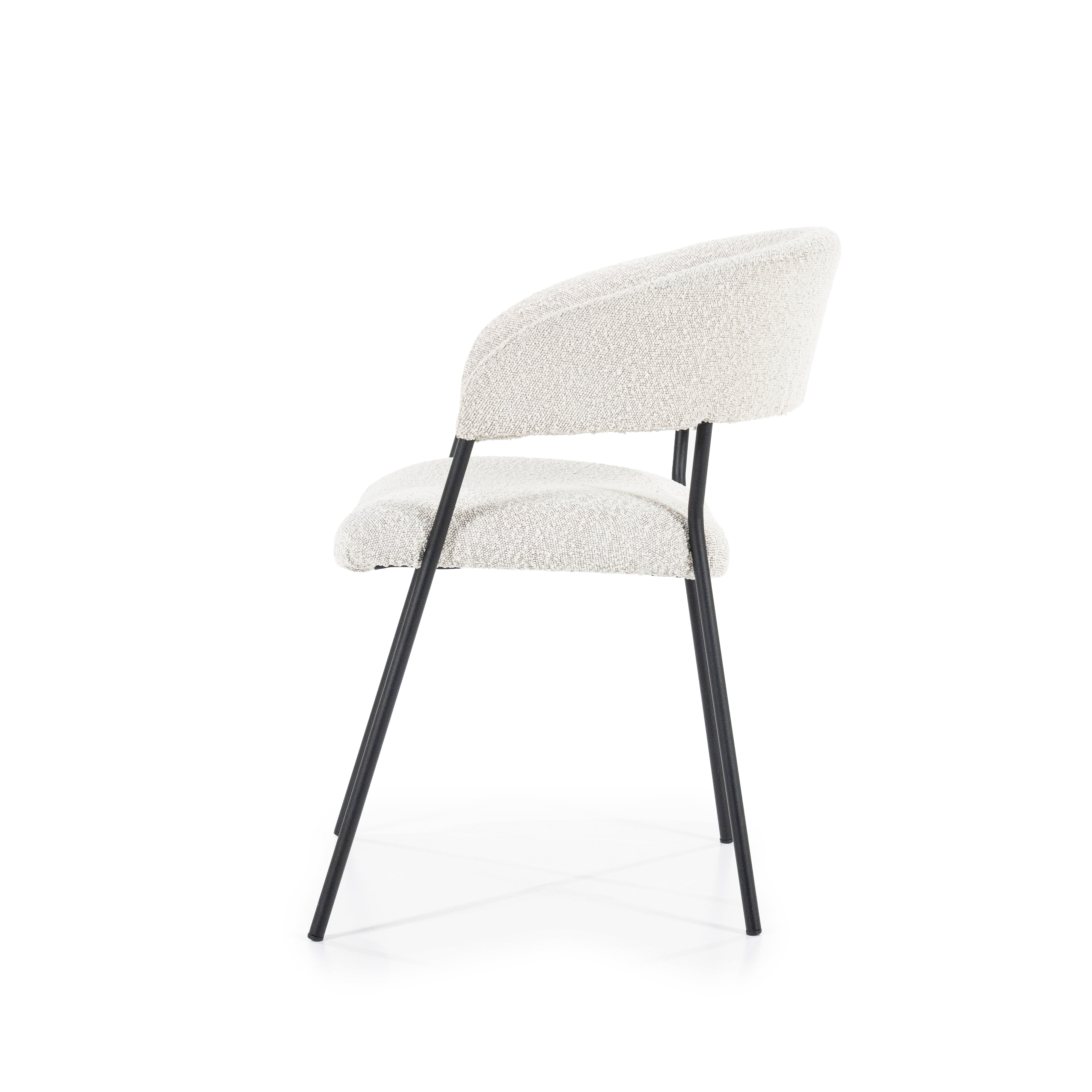 LUKA Chair Cream with Black Base