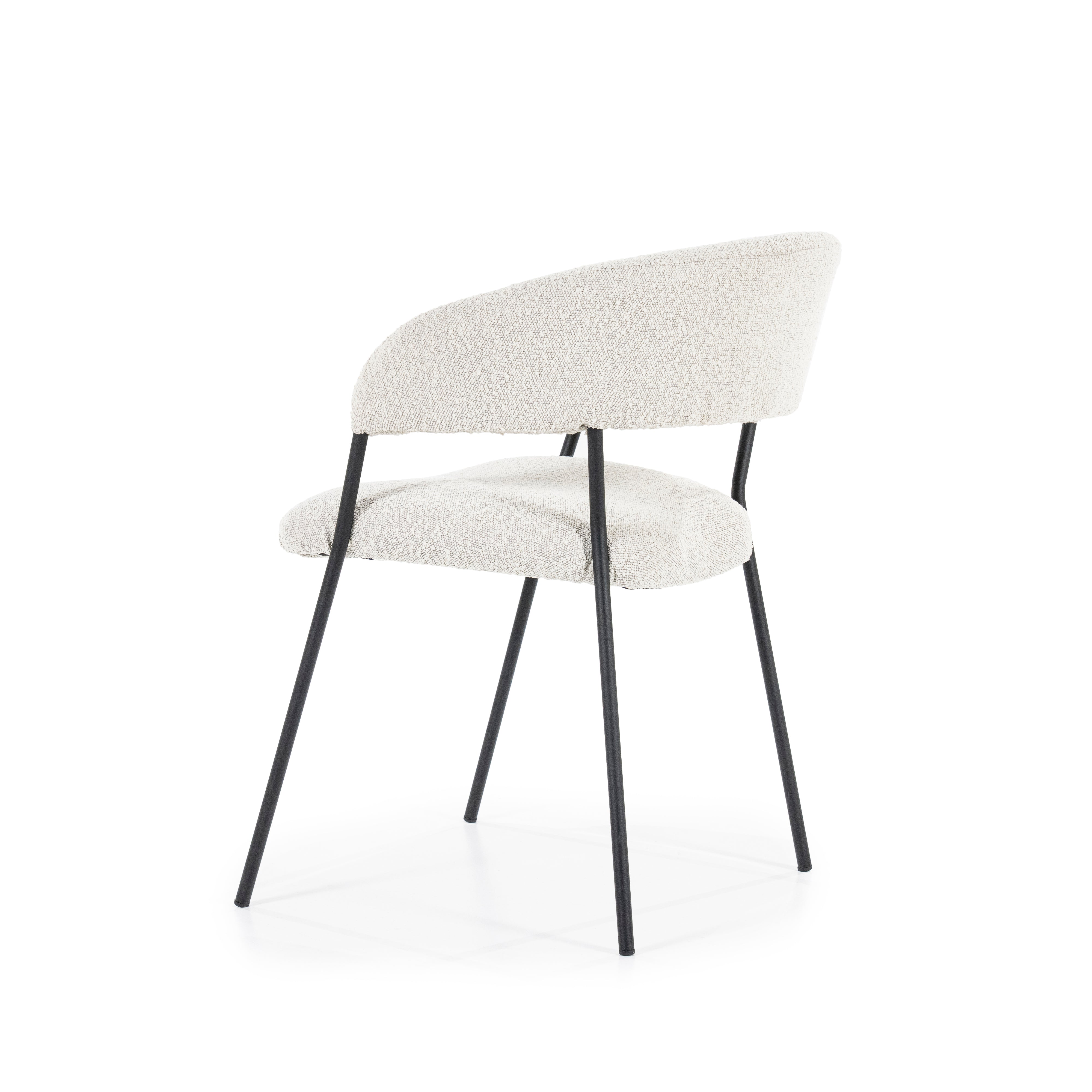 LUKA Chair Cream with Black Base