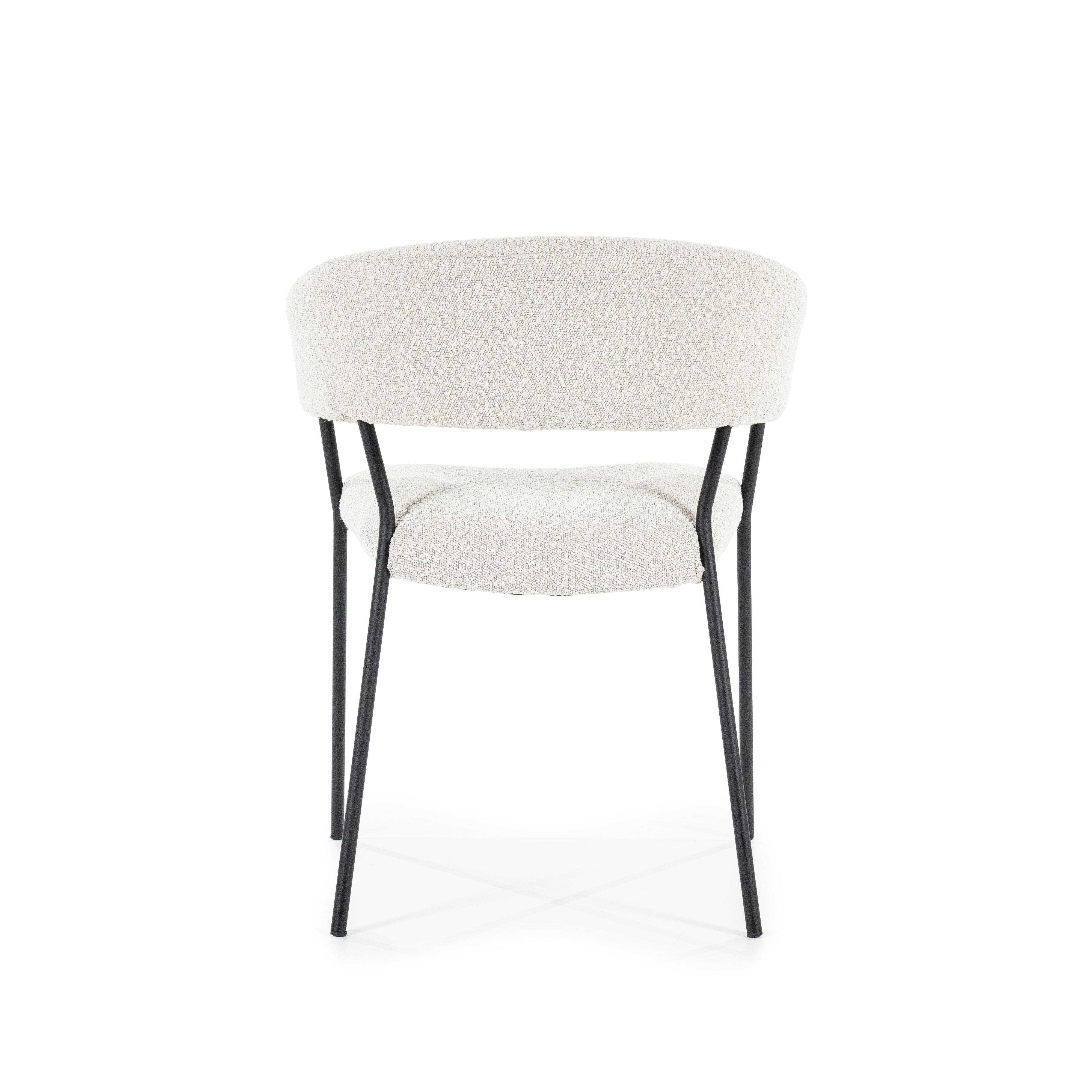 LUKA Chair Cream with Black Base
