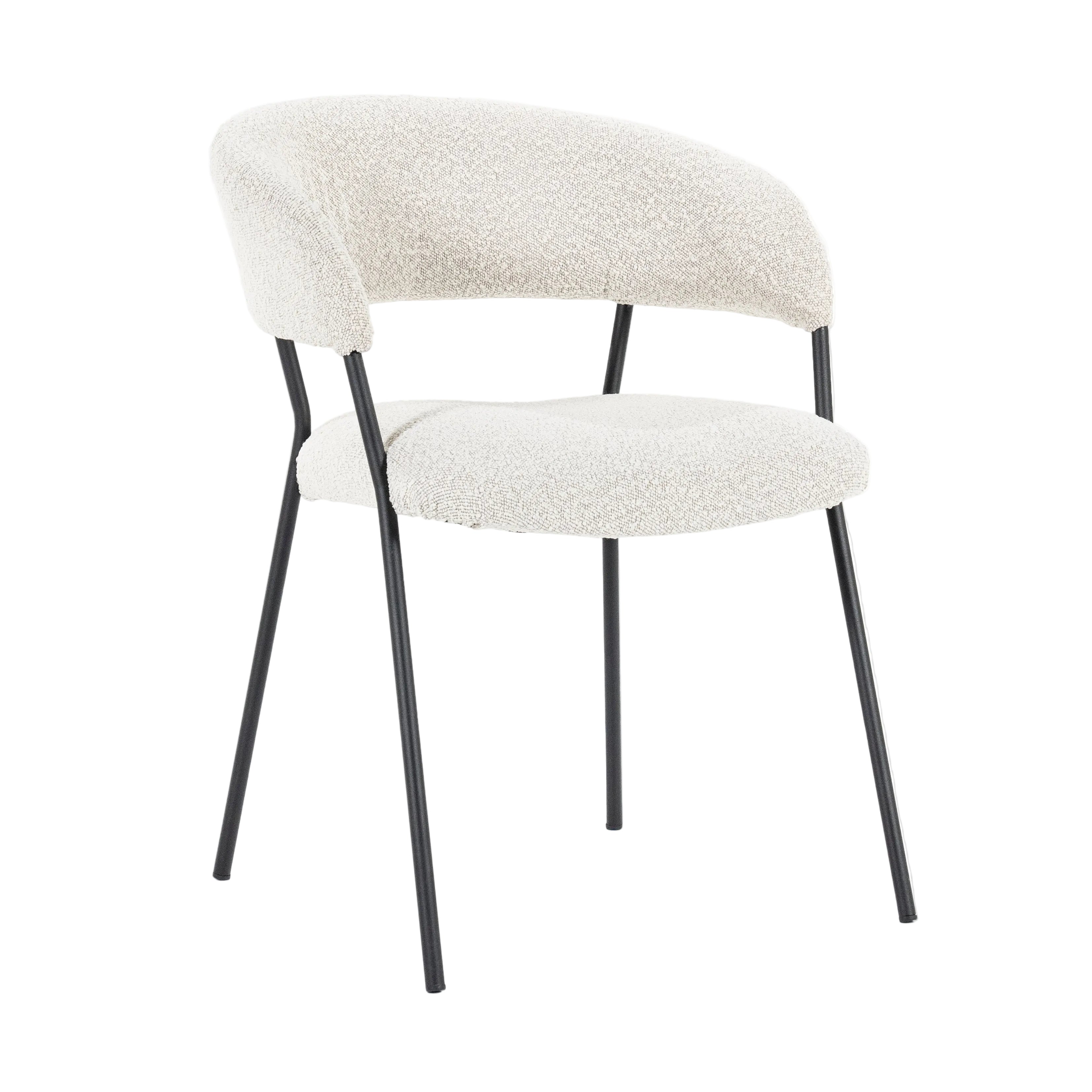 LUKA Chair Cream with Black Base
