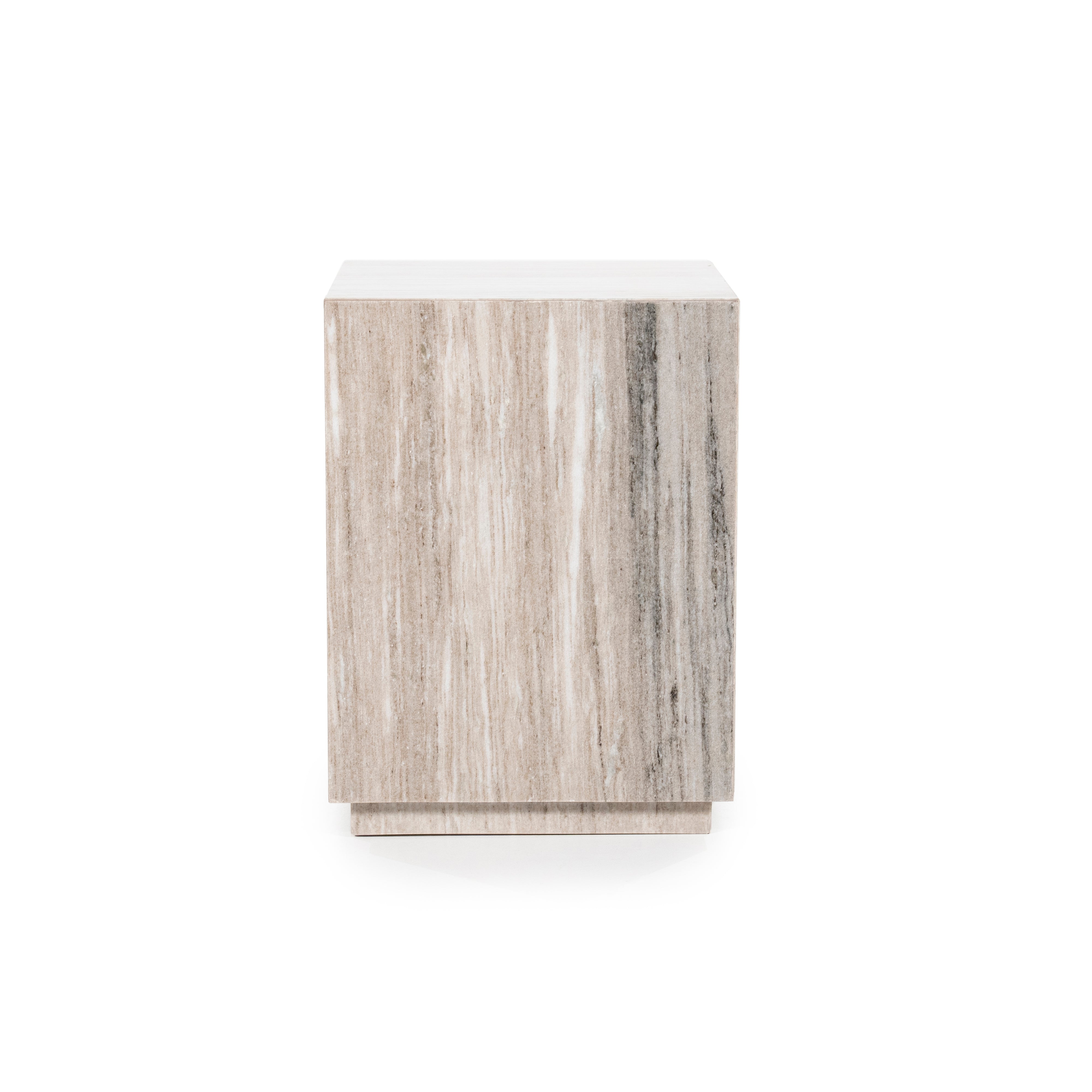 VINCE Side Table Gray Marble