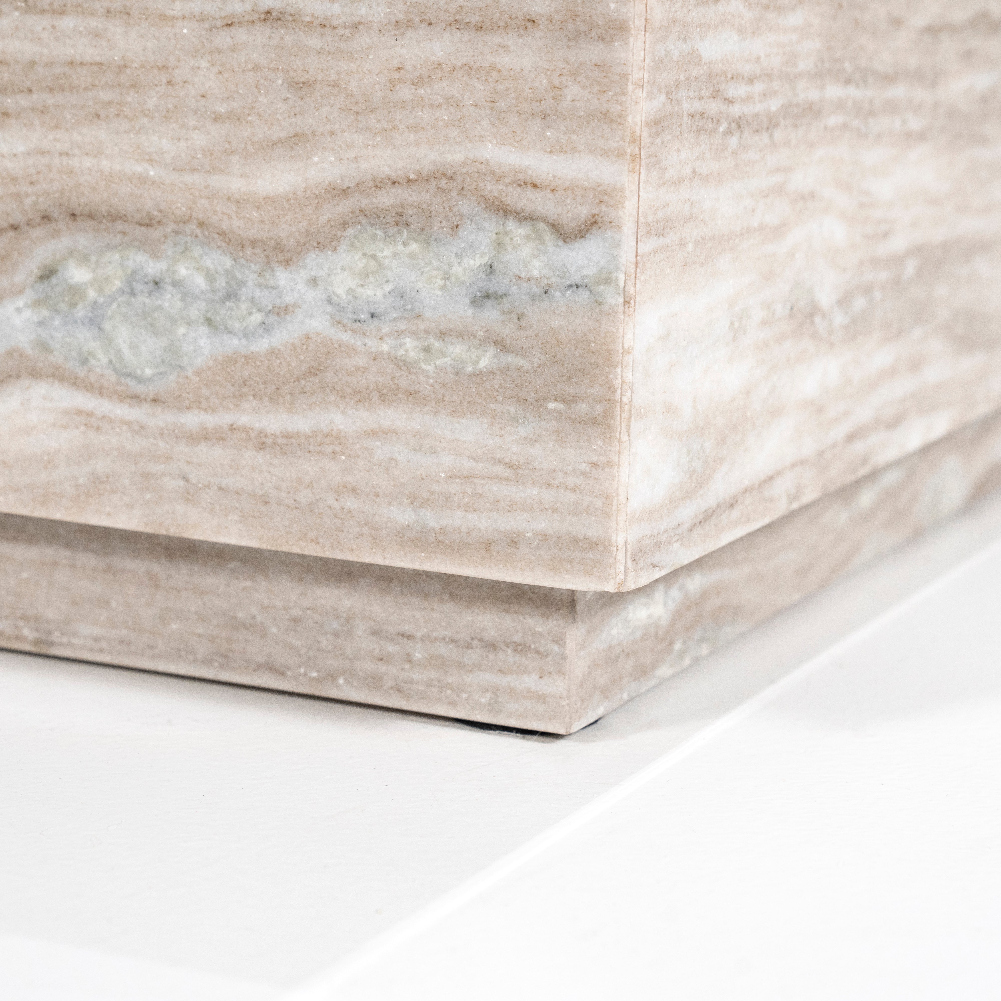 VINCE Coffee Table Gray Marble