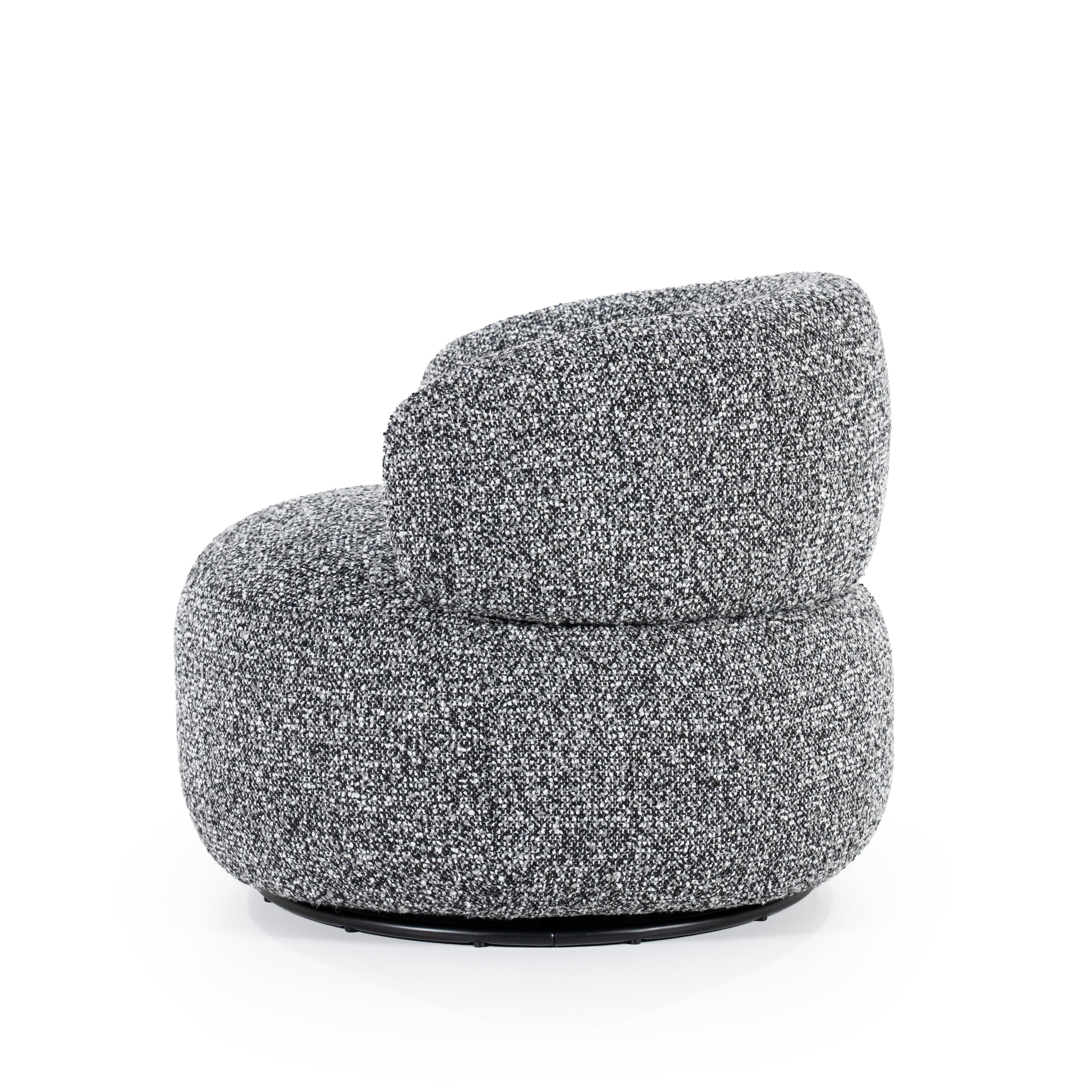 MAEVE Armchair Black-White Mélange