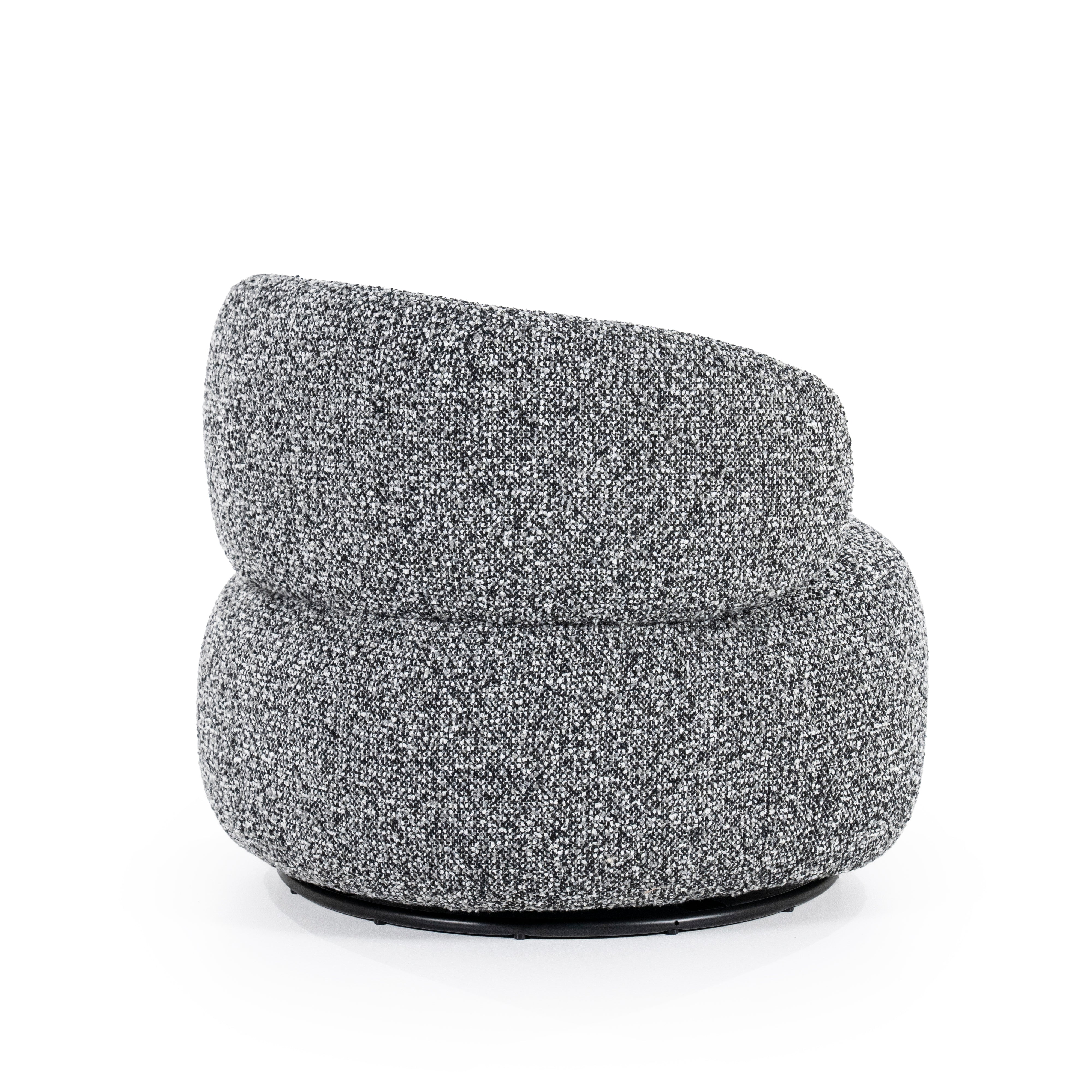 MAEVE Armchair Black-White Mélange