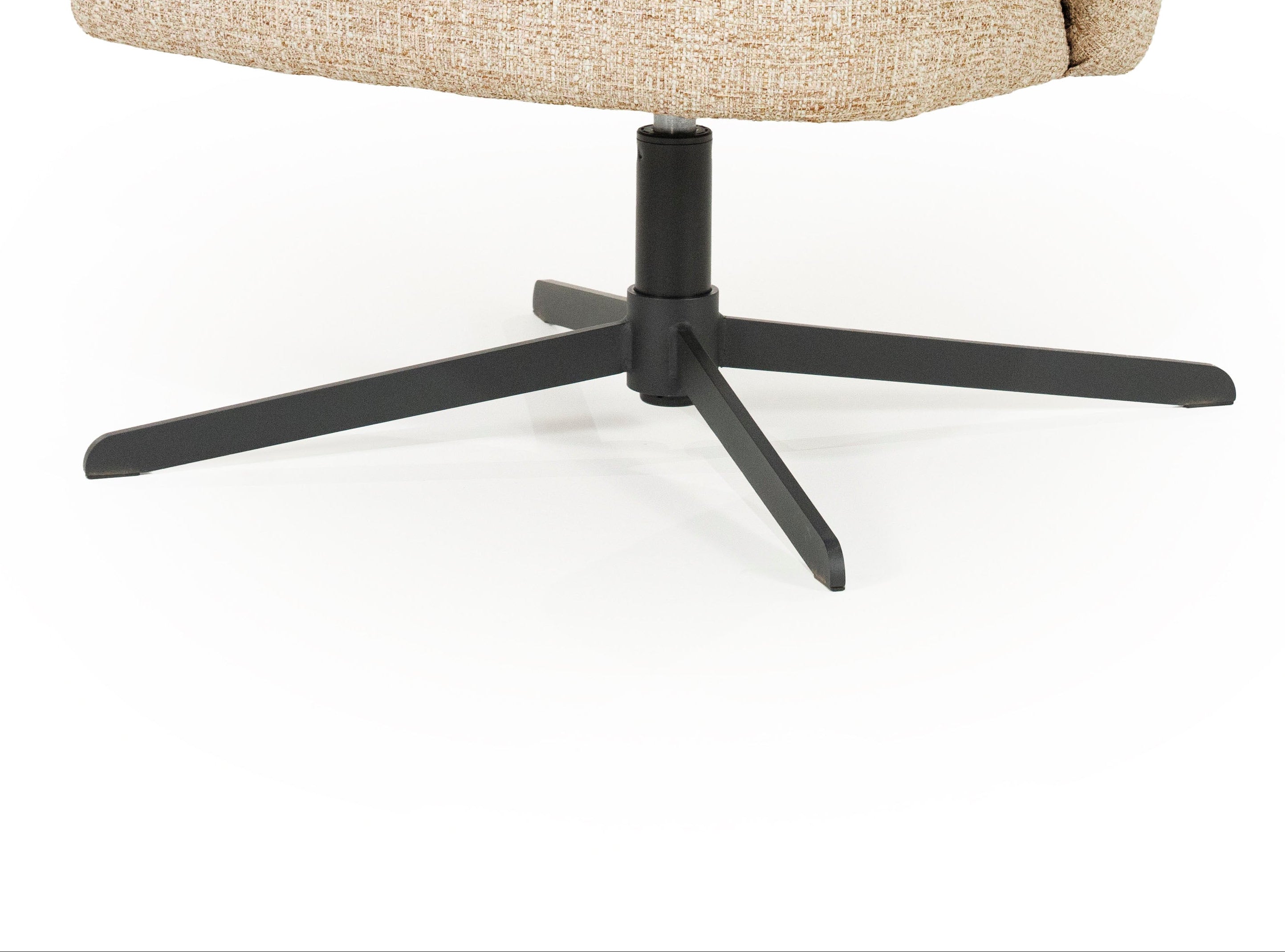 Drehstuhl CONNOR beige mit schwarzem Fuß