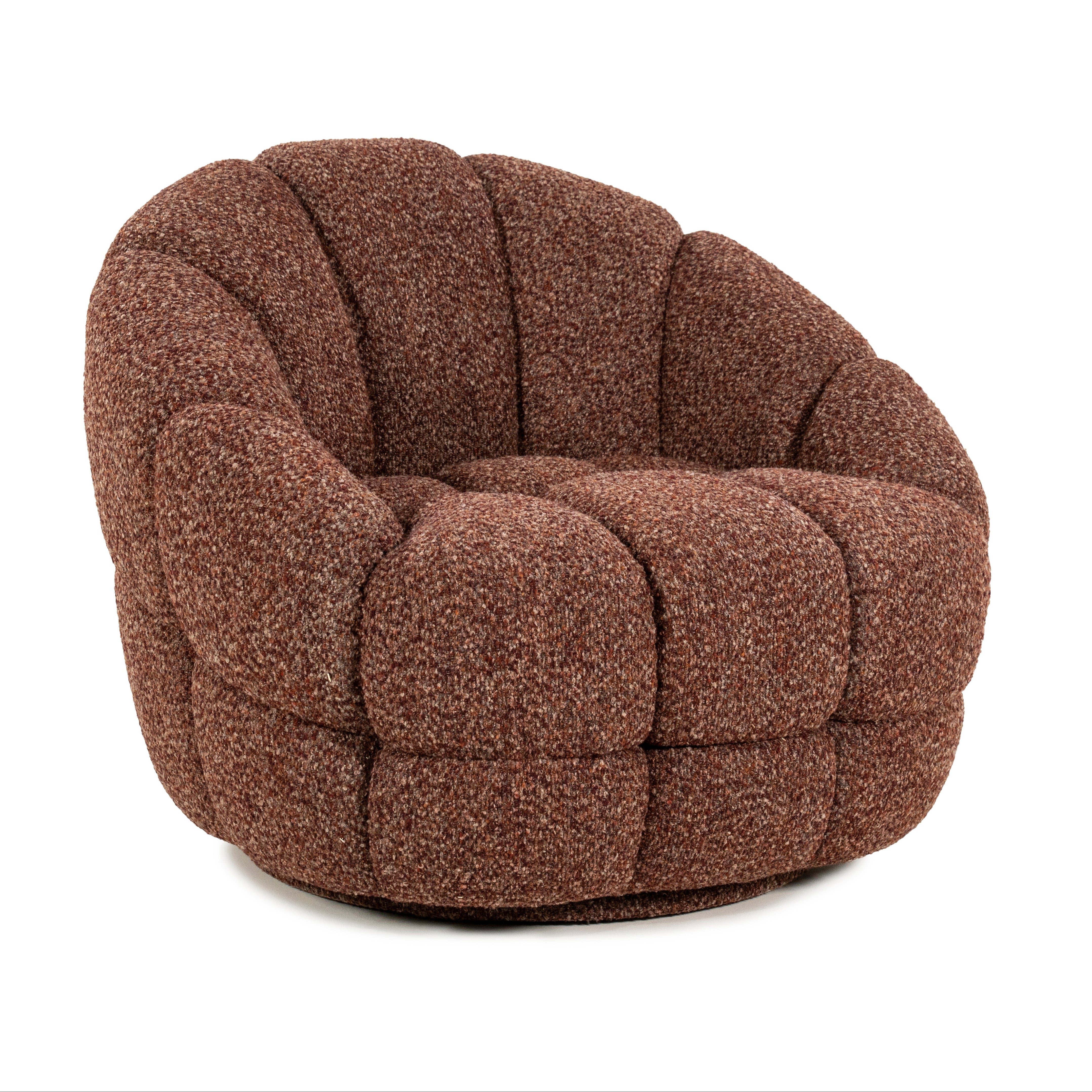 TINA Swivel Armchair Terracotta